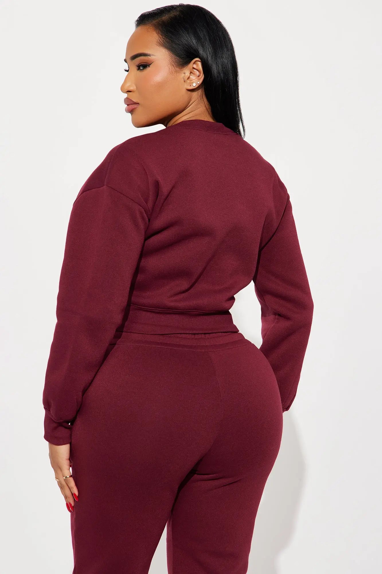 Candice Lounge Crew Neck - Burgundy 