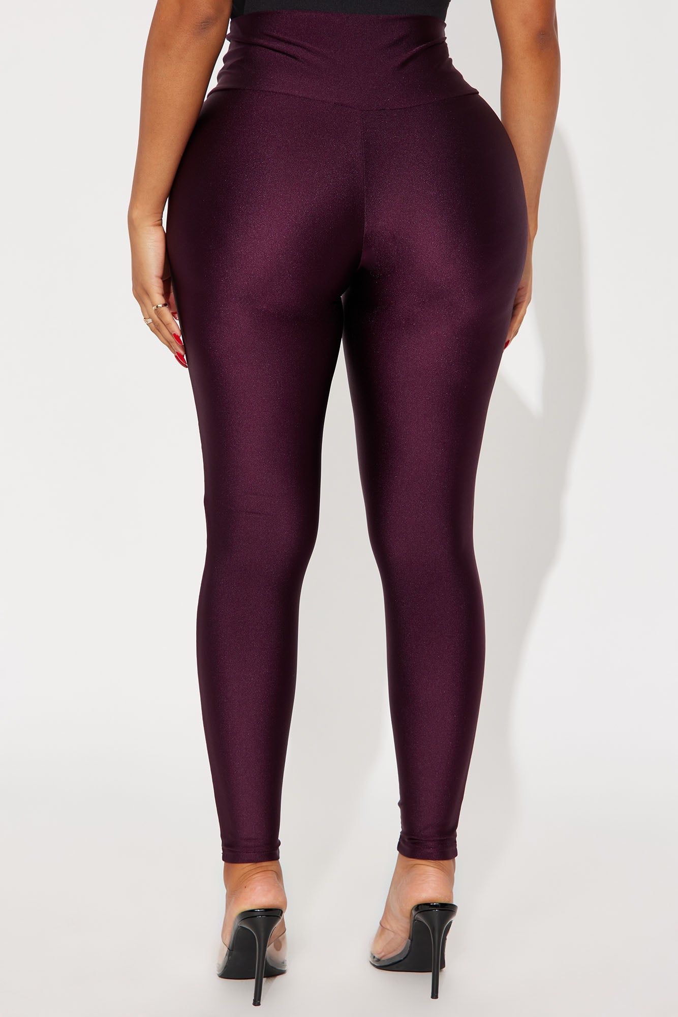 Brianne High Rise Leggings - Eggplant