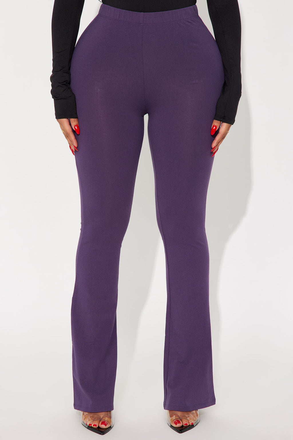 Adriana Flare Pant - Plum