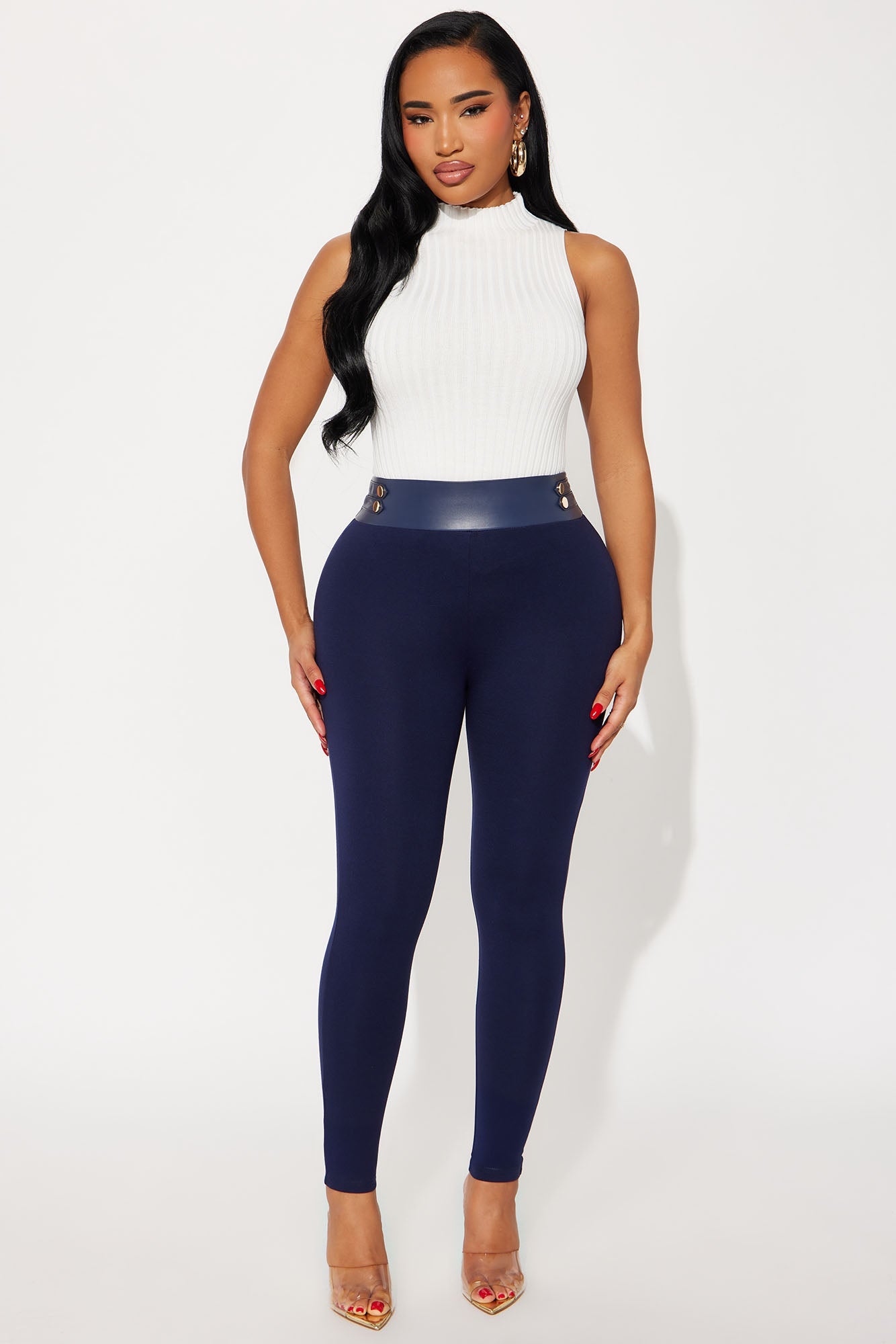 Kendra Ponte Leggings - Navy