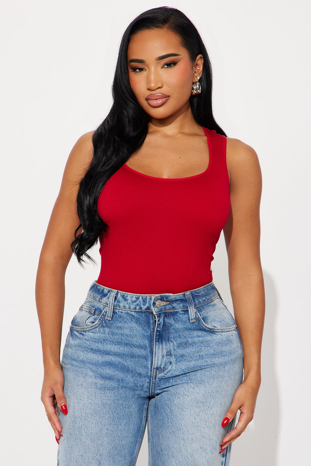 Cindy Seamless Bodysuit - DarkRed