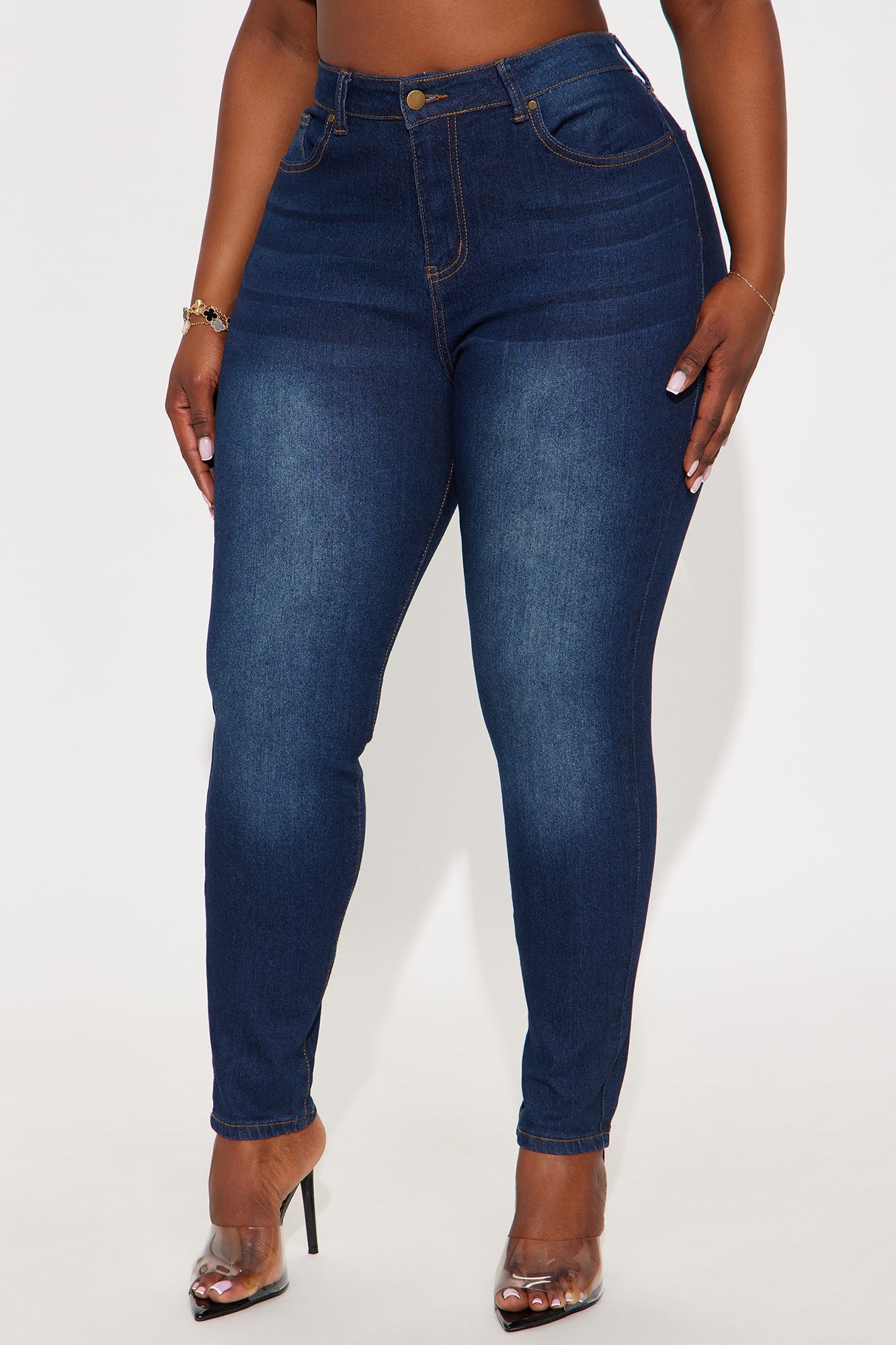 She's Fire Stretch Skinny Jeans - Dark Wash