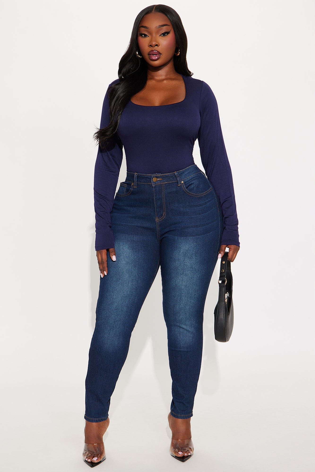 She's Fire Stretch Skinny Jeans - Dark Wash
