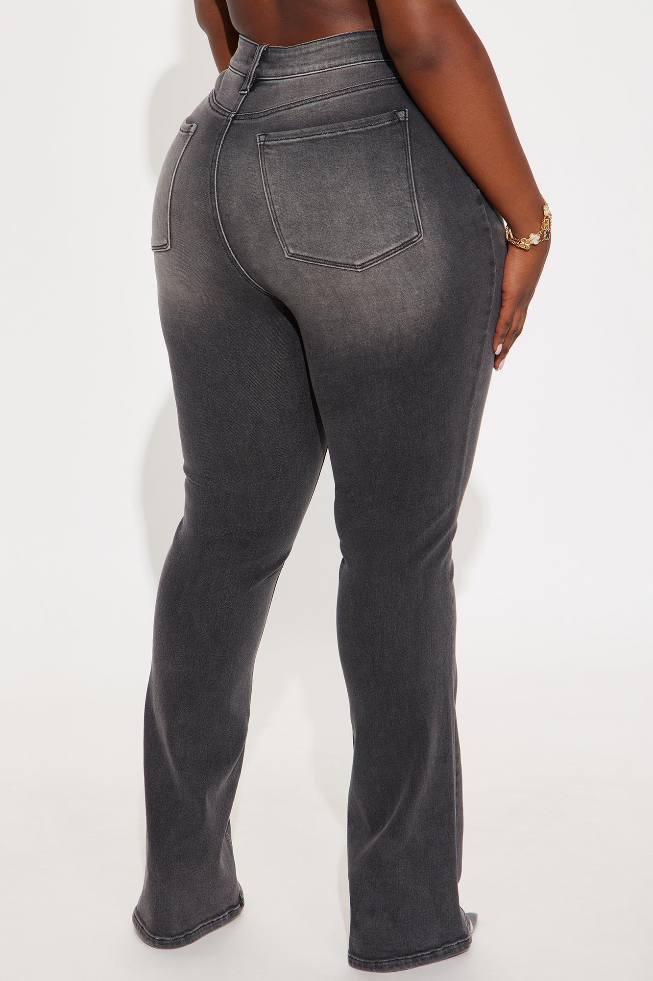 She's An Icon High Waist Bootcut Jean - Grey