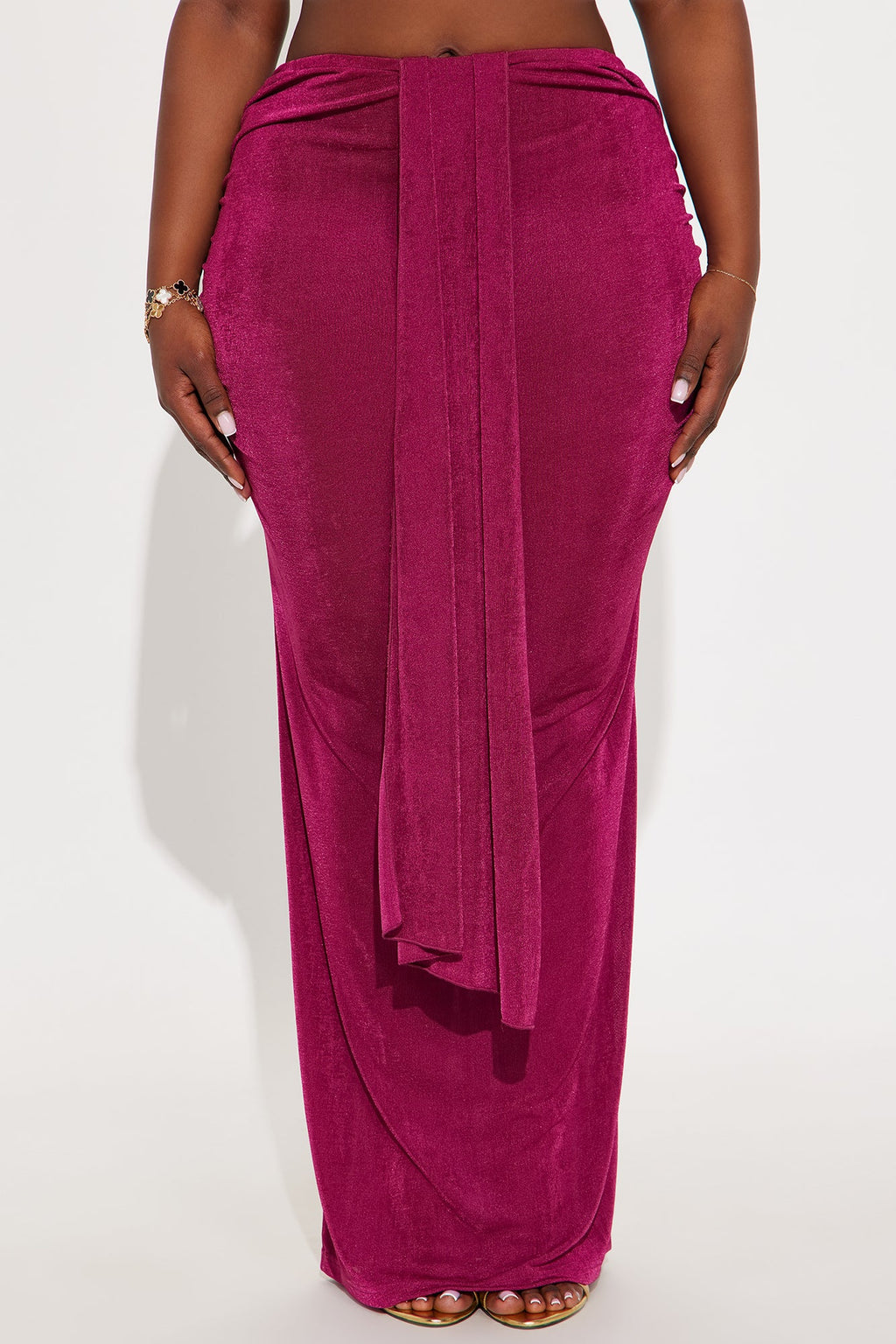 Let's Getaway Slinky Knit Maxi - Magenta