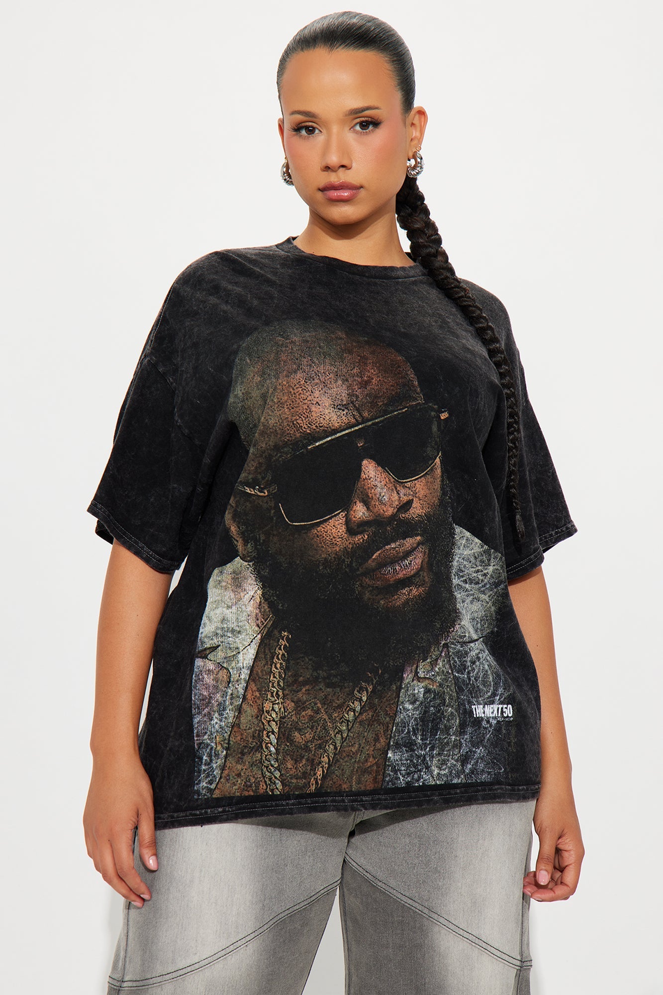 Rick Ross Jumbo Washed Tee - Black Wash