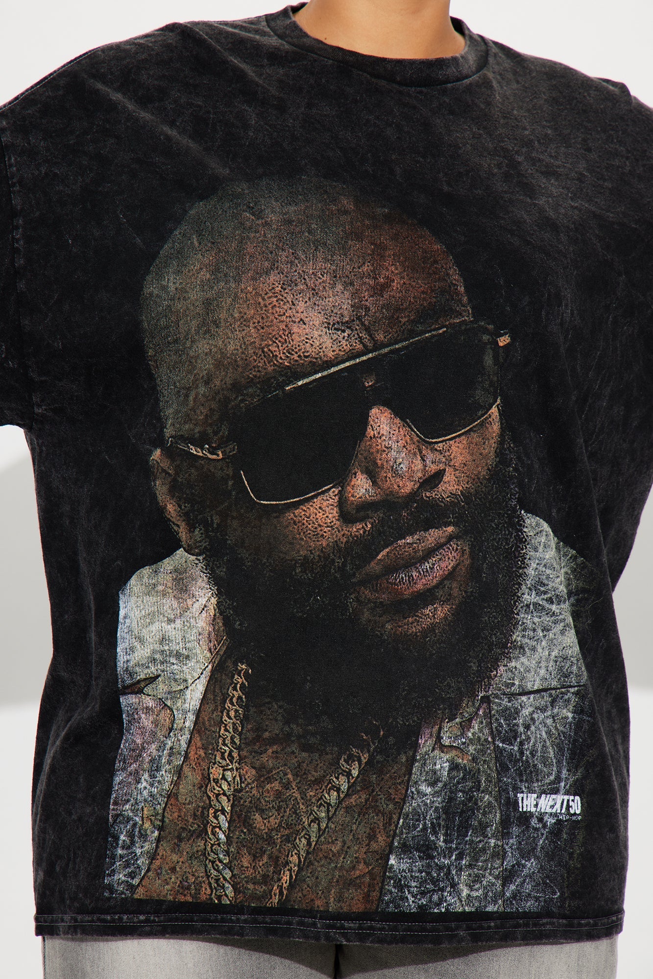 Rick Ross Jumbo Washed Tee - Black Wash