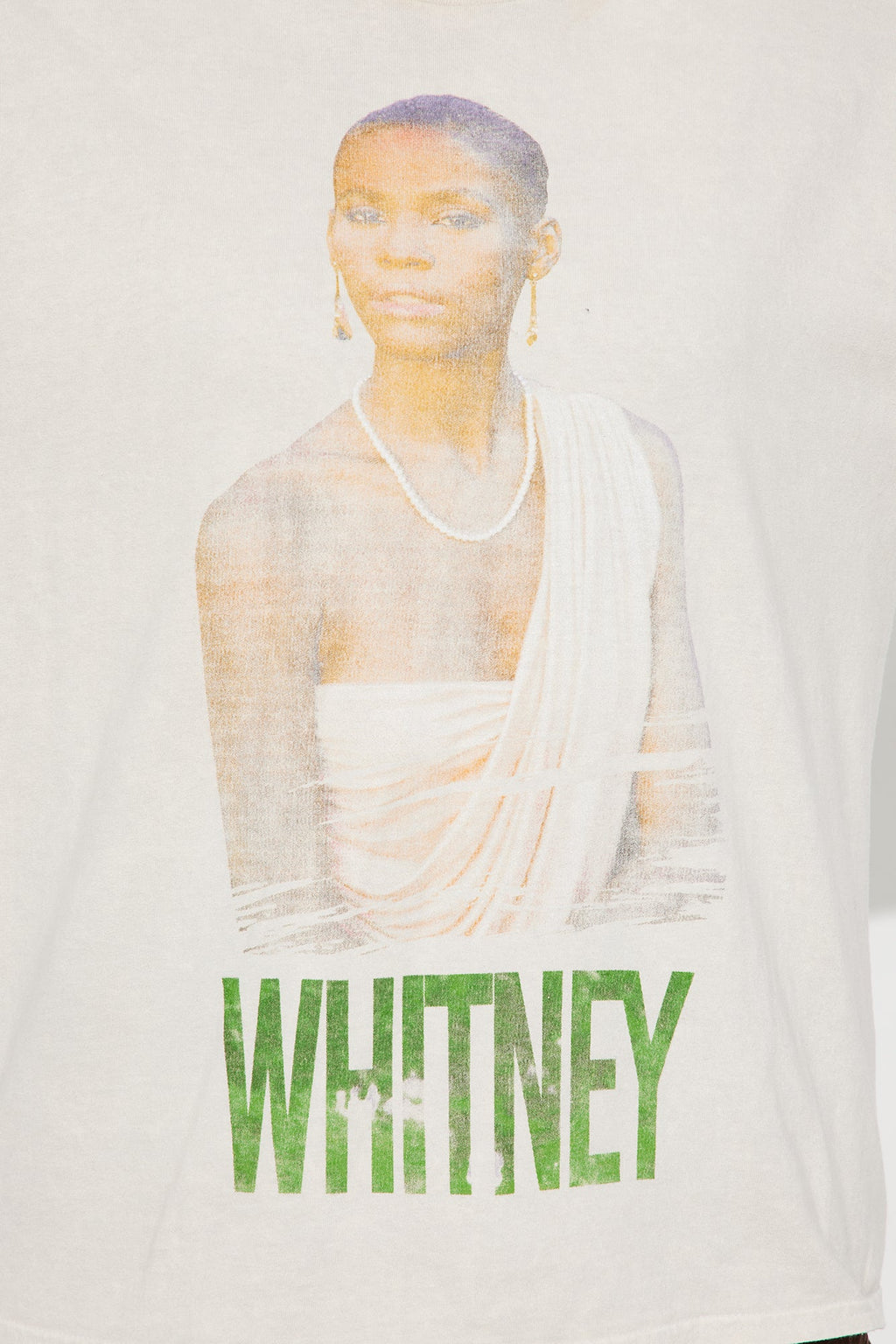 Whitney Houston Natural Washed Tee - Taupe