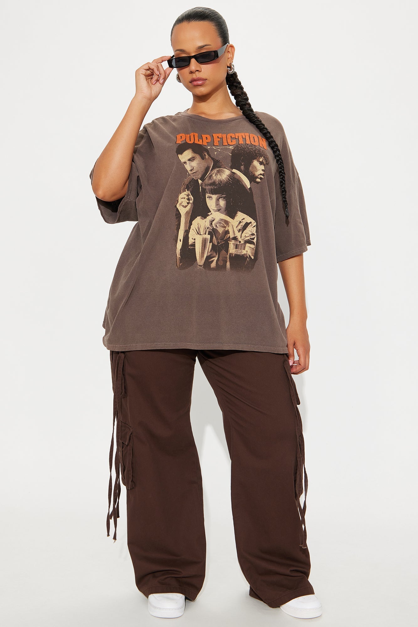 Pulp Fiction Character Washed Tee - Grey