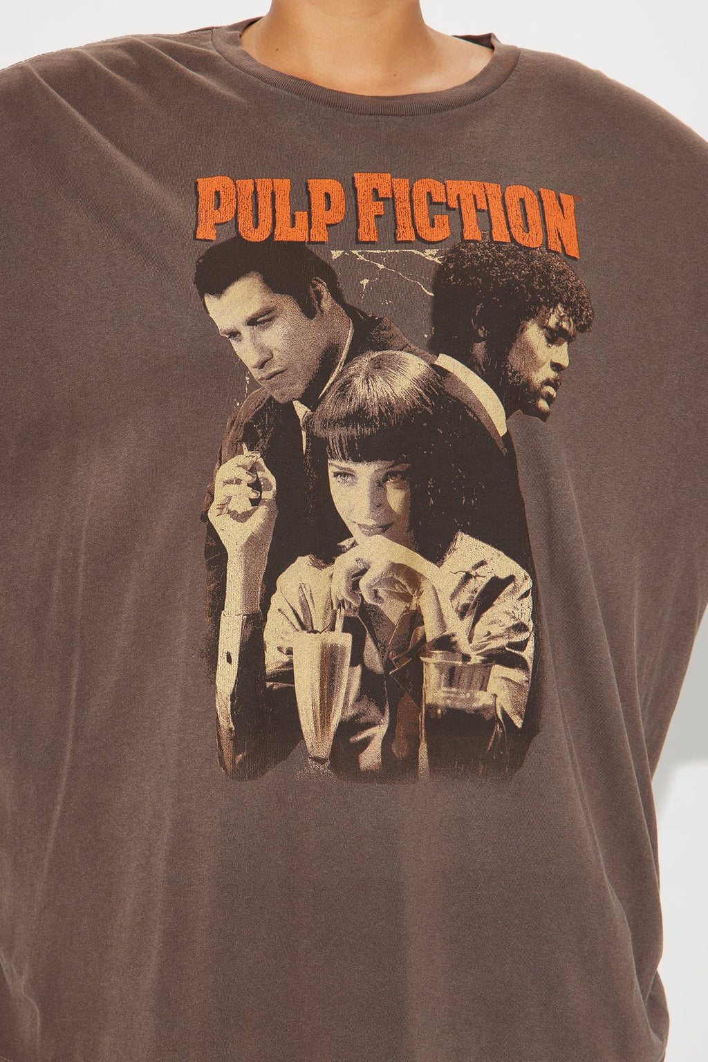 Pulp Fiction Character Washed Tee - Grey