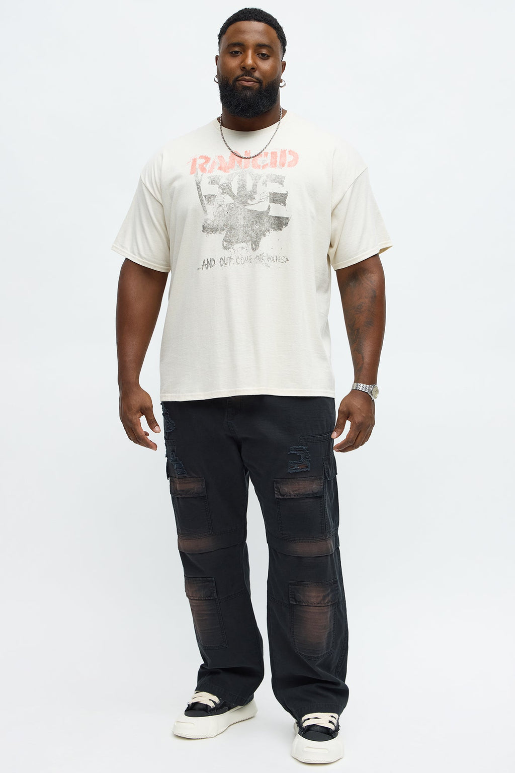 Rancid Wolves Short Sleeve Tee - Natural