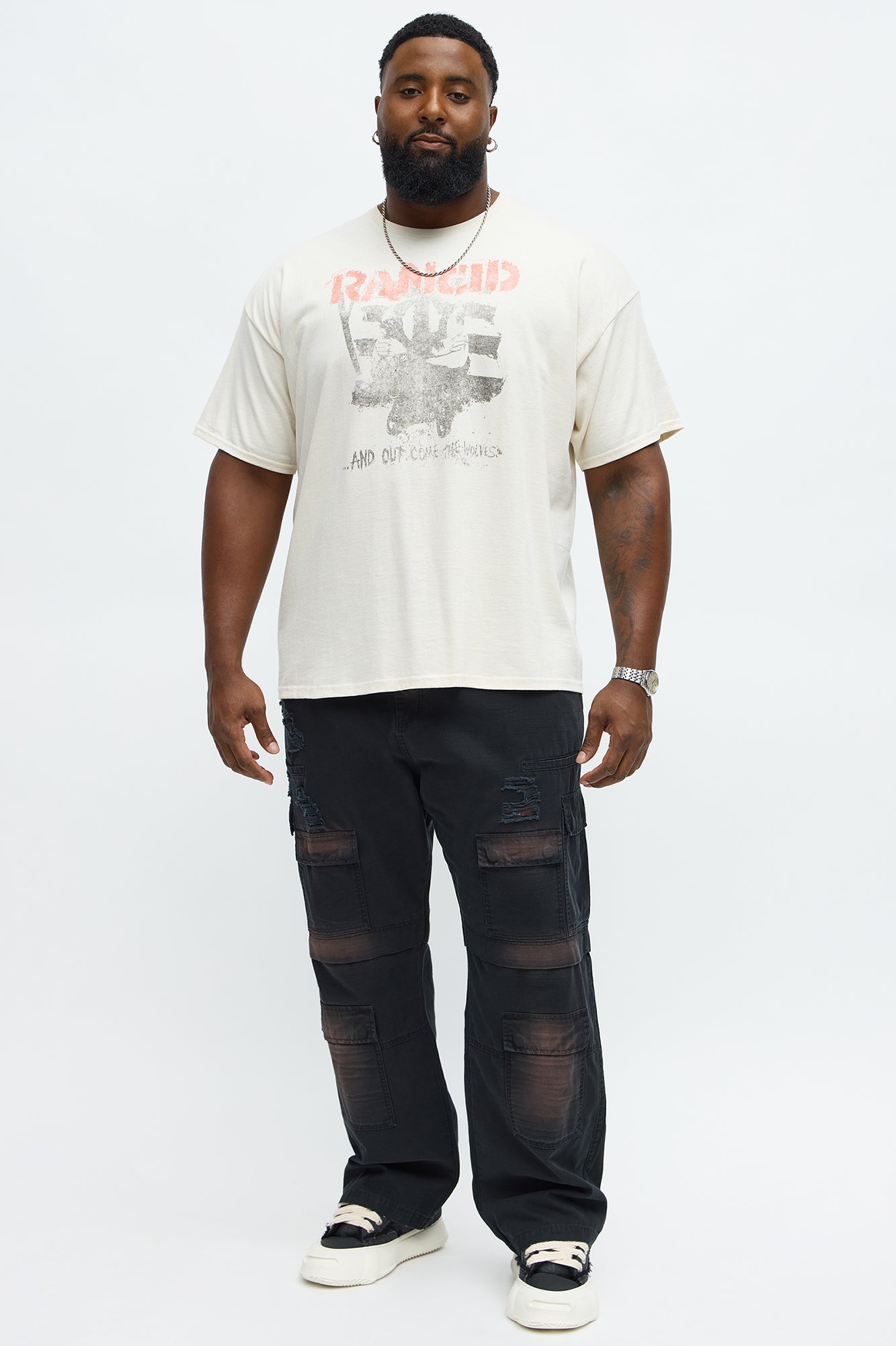Rancid Wolves Short Sleeve Tee - Natural
