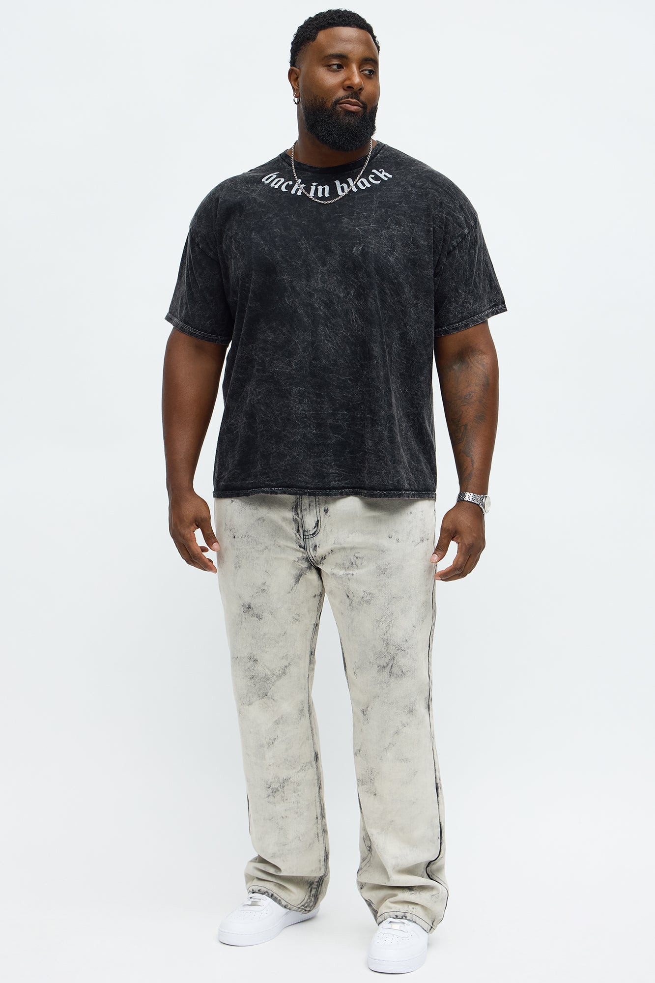 ACDC Back To Black Short Sleeve Tee - Black Wash