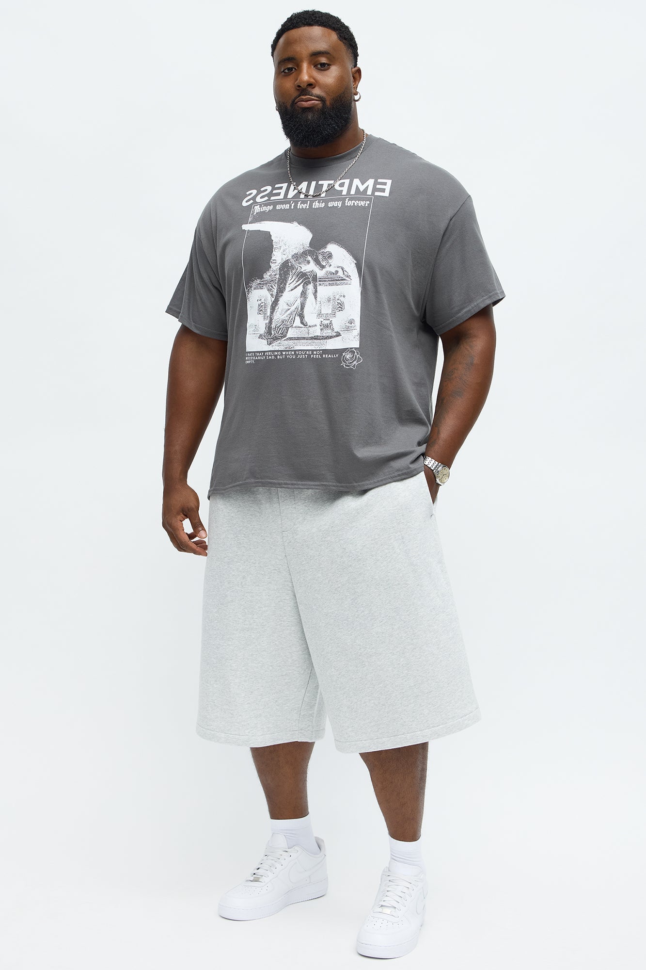 Everything Is Temporary Short Sleeve Tee - Charcoal