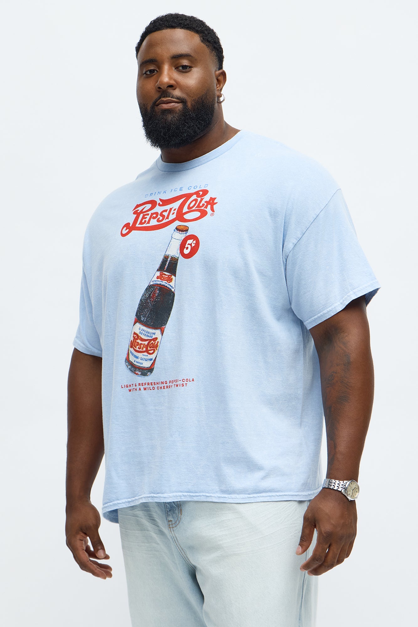 Pepsi Cola Vintage Short Sleeve Tee - Blue