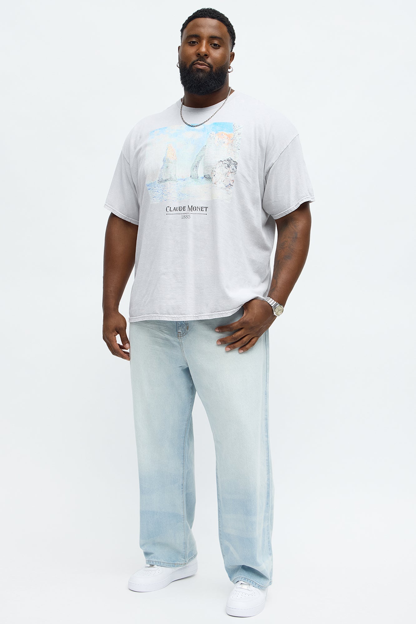 Monet Cliffside Short Sleeve Tee - Grey