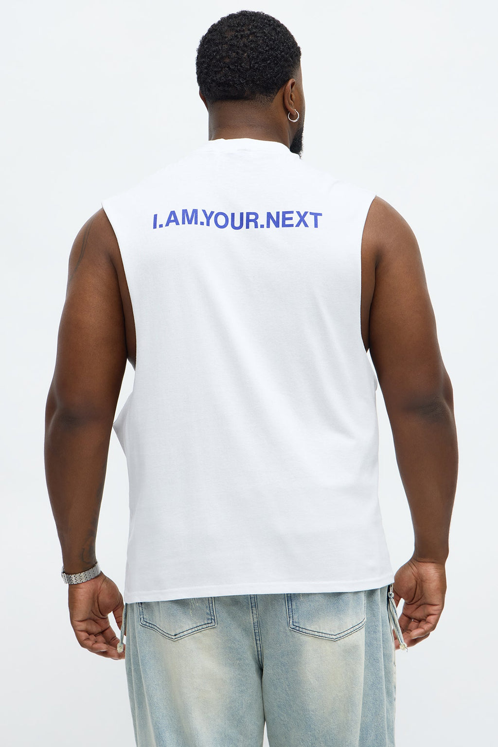 IAMYOURNEXT Muscle Tee - White