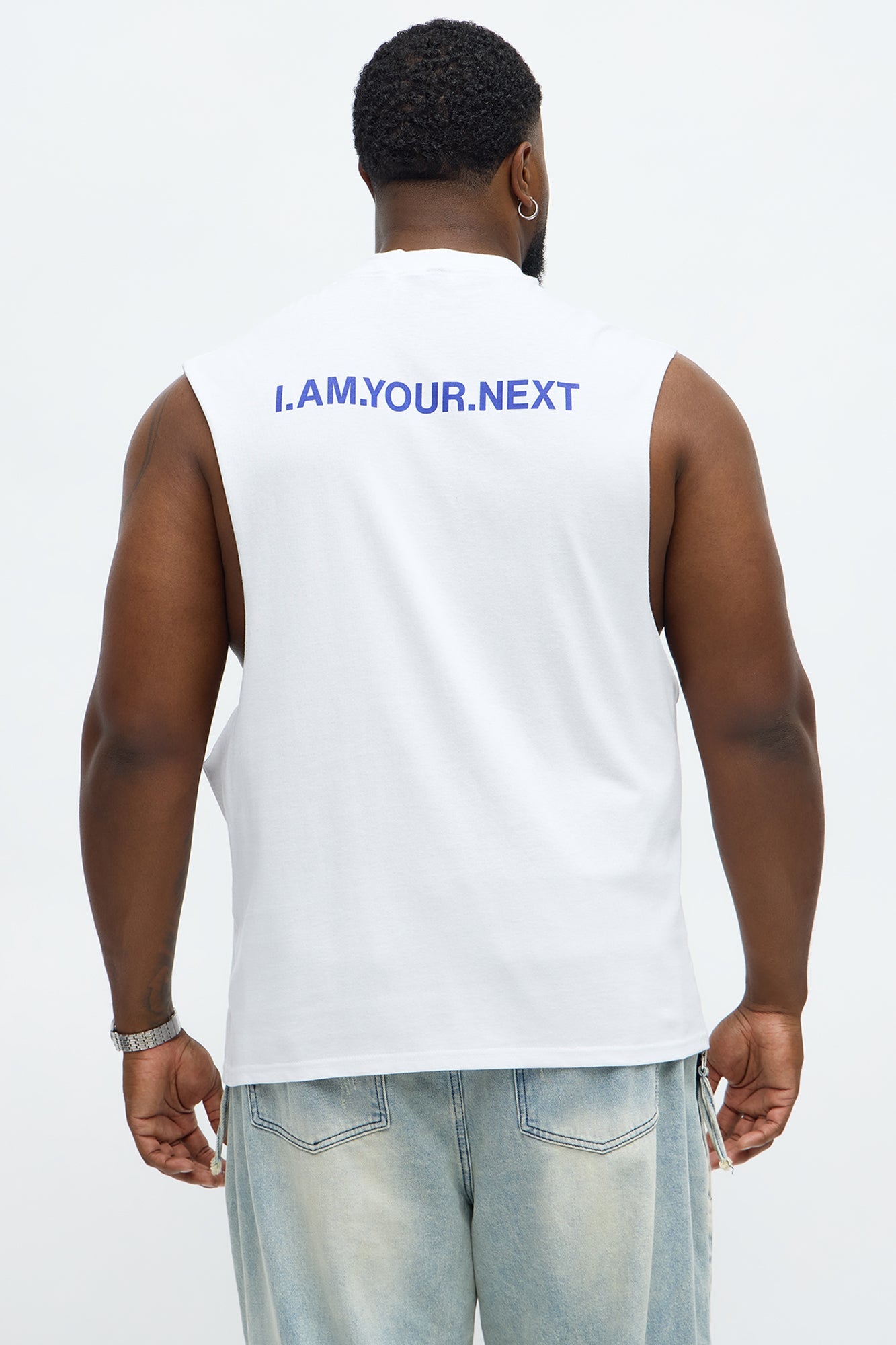 IAMYOURNEXT Muscle Tee - White