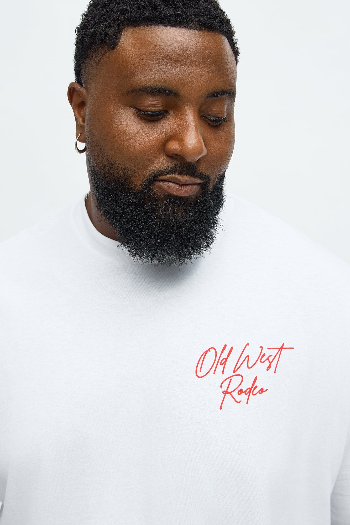 Old West Rodeo Teddy Short Sleeve Tee - White