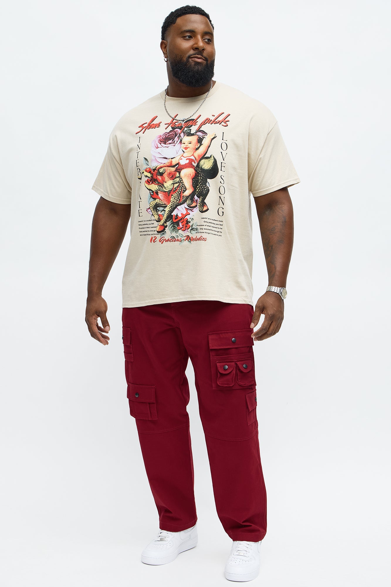 Stone Temple Pilots Love Song Short Sleeve Tee - Sand