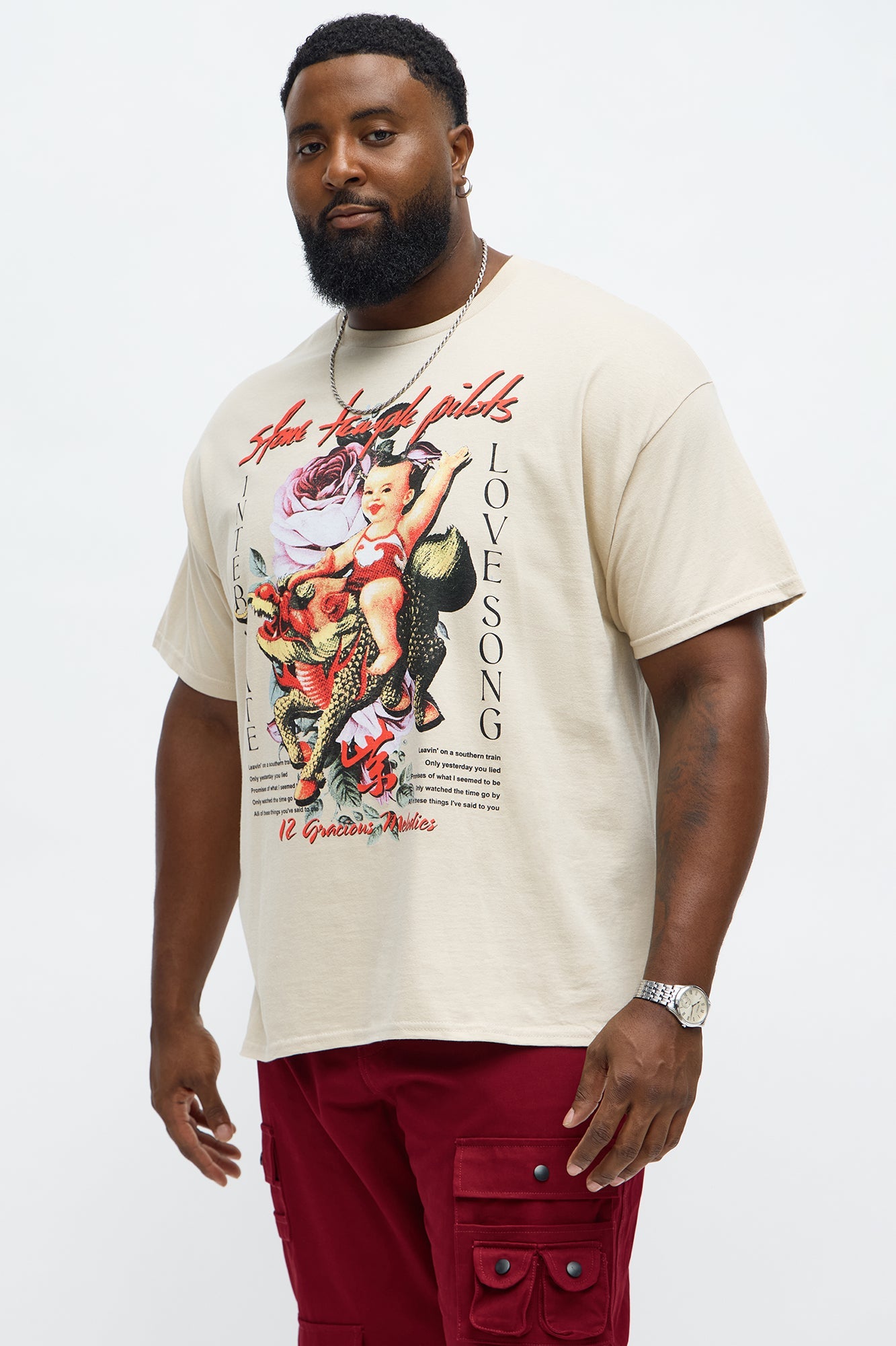 Stone Temple Pilots Love Song Short Sleeve Tee - Sand