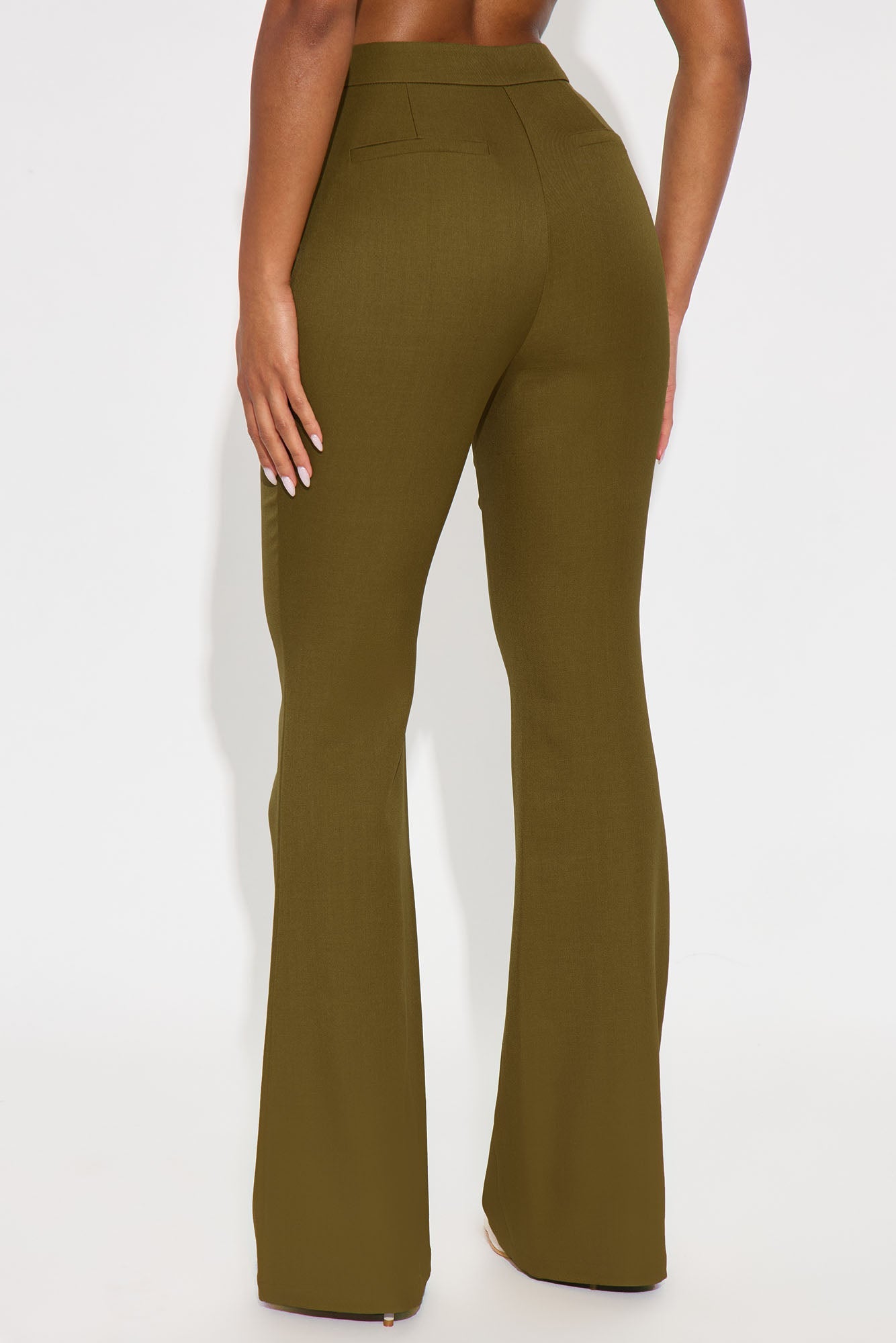 Octavia Flare Trouser Pant 33″ - Chartreuse