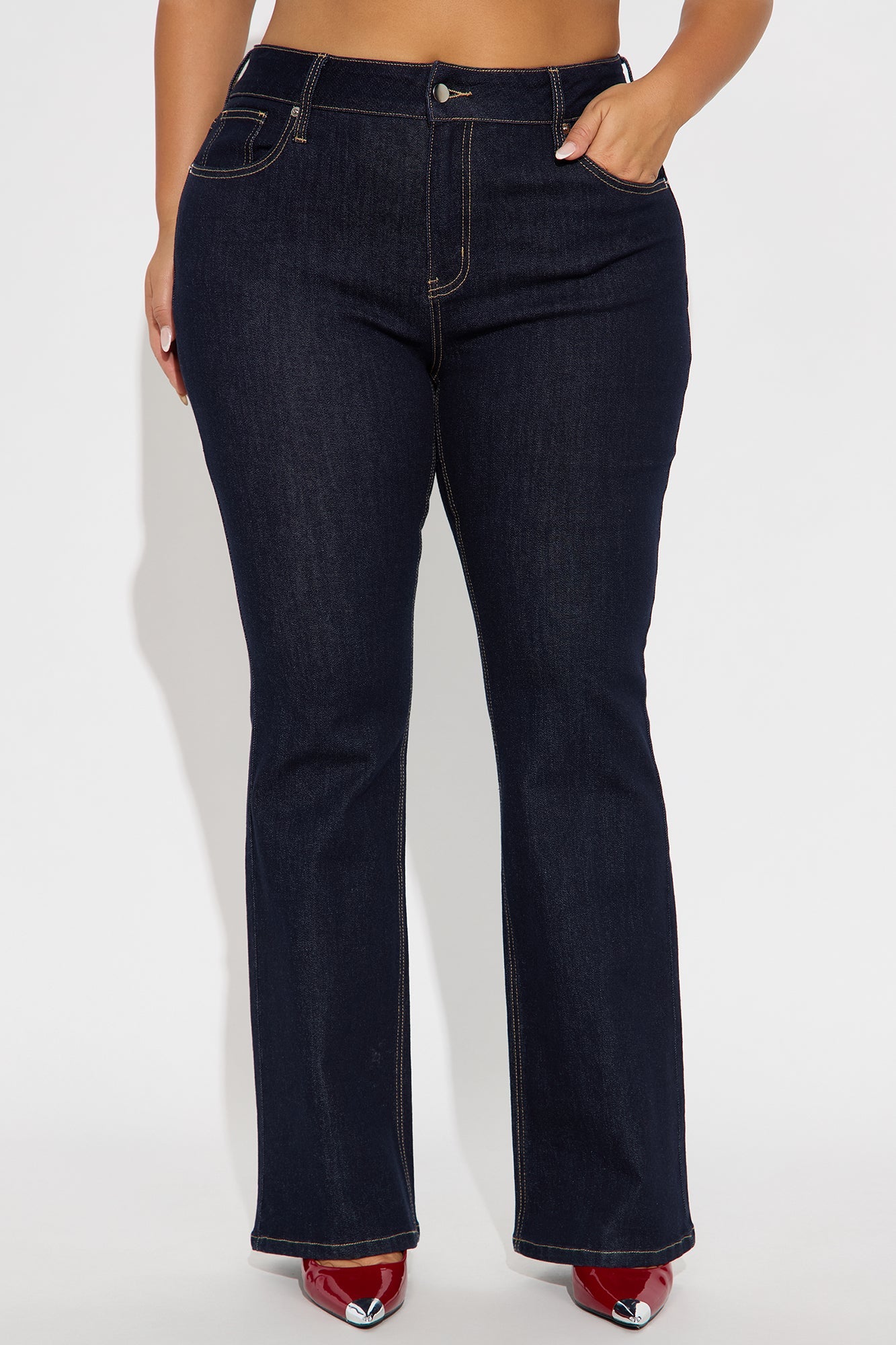Turn Back Time Flare Jeans - Dark Wash