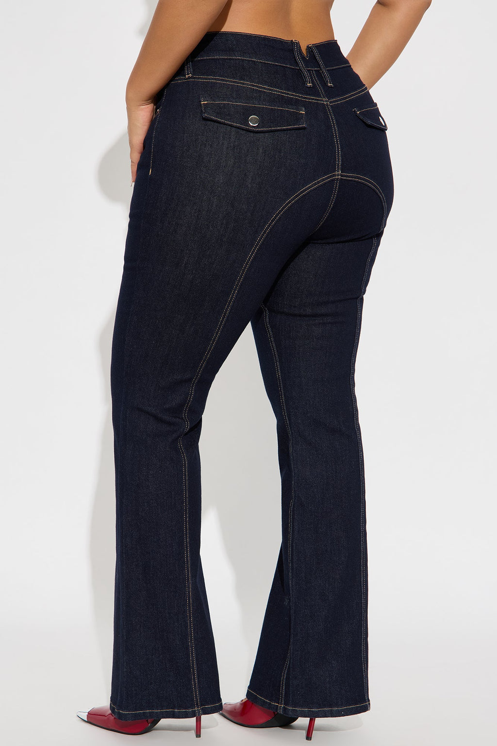 Turn Back Time Flare Jeans - Dark Wash
