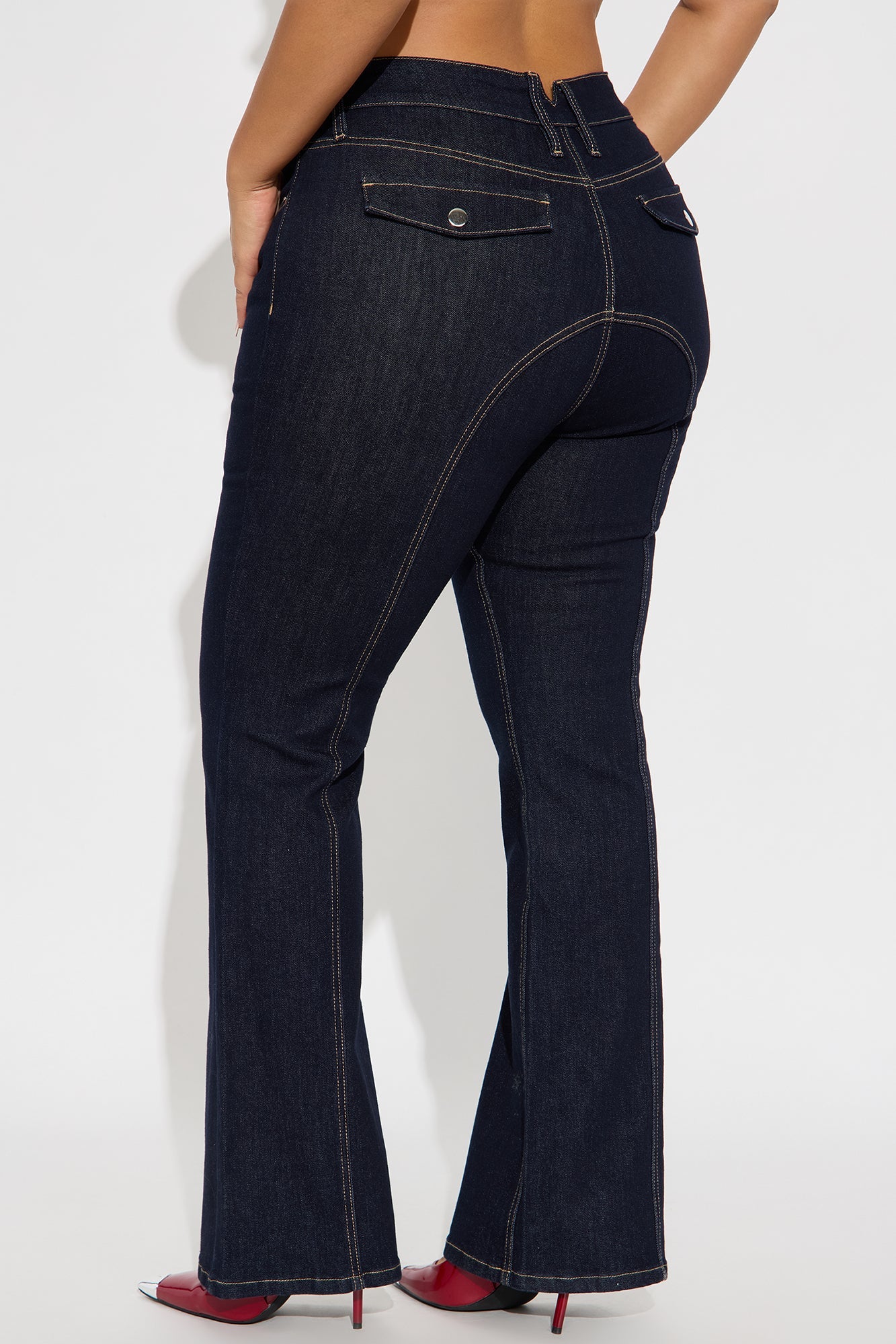 Turn Back Time Flare Jeans - Dark Wash