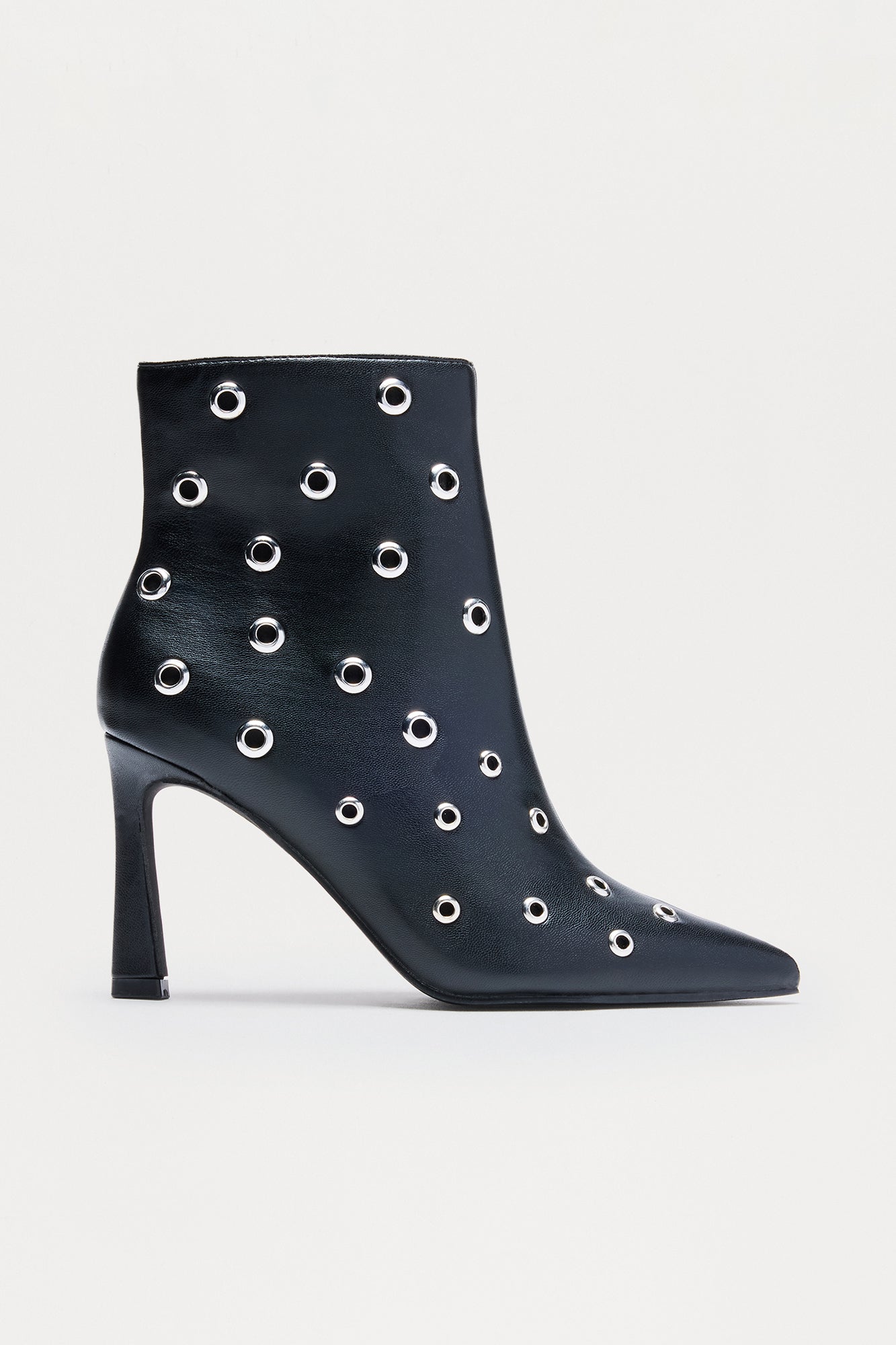 Cyrilla Grommet Booties - Black