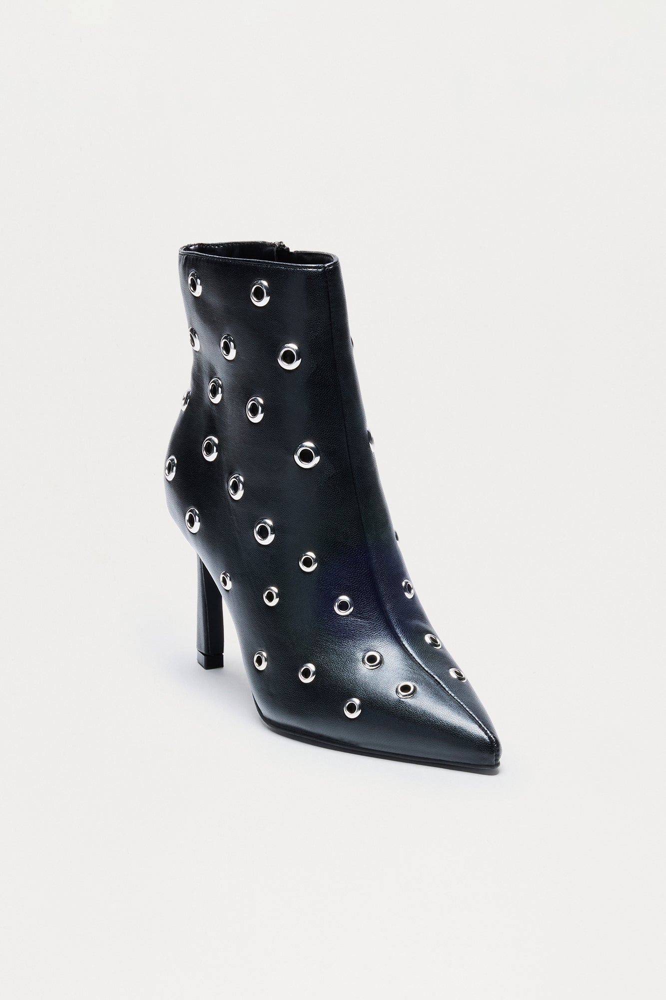 Cyrilla Grommet Booties - Black