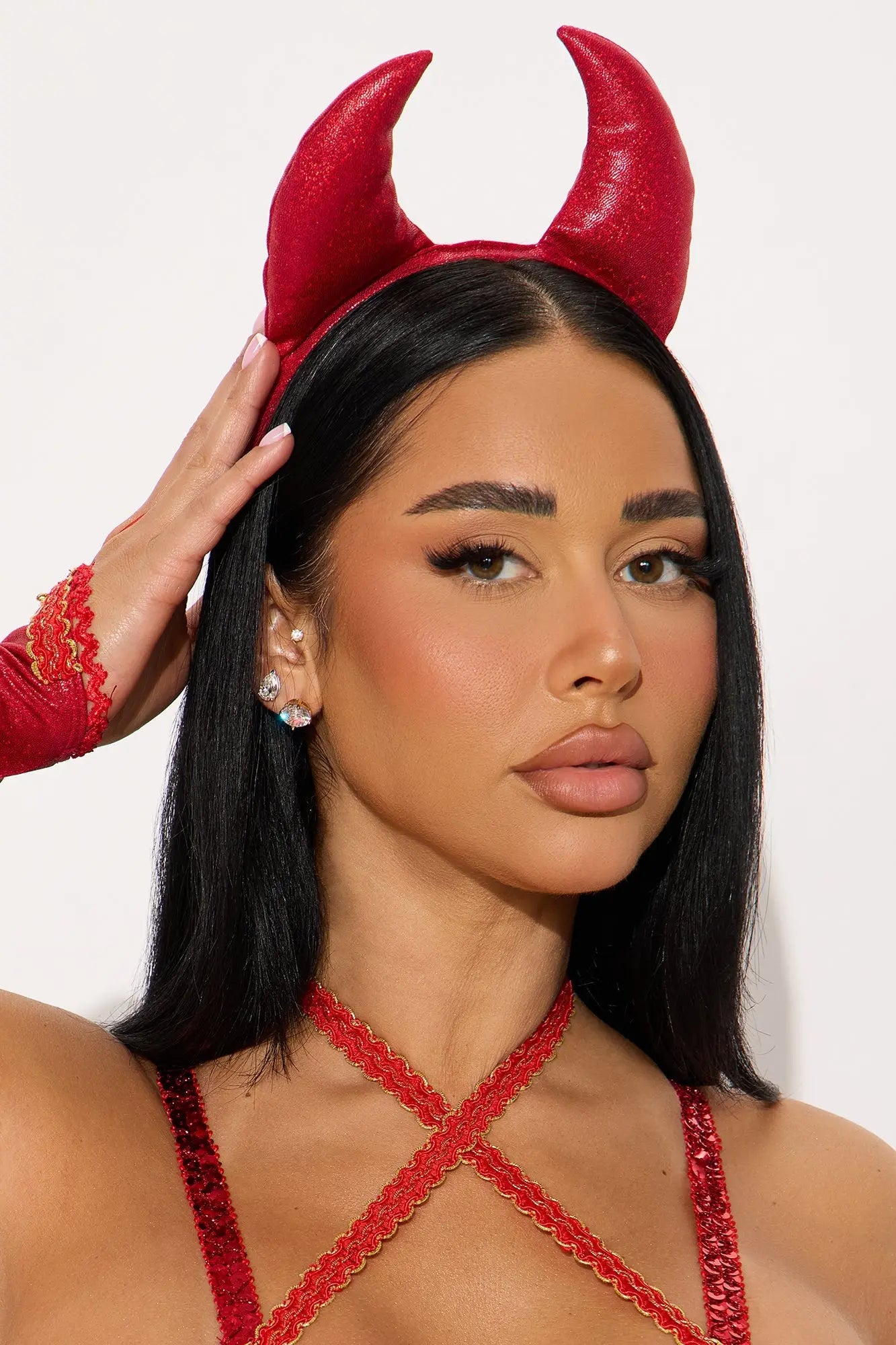 Flamin' Devil 4 Piece Costume Set - Red/combo 
