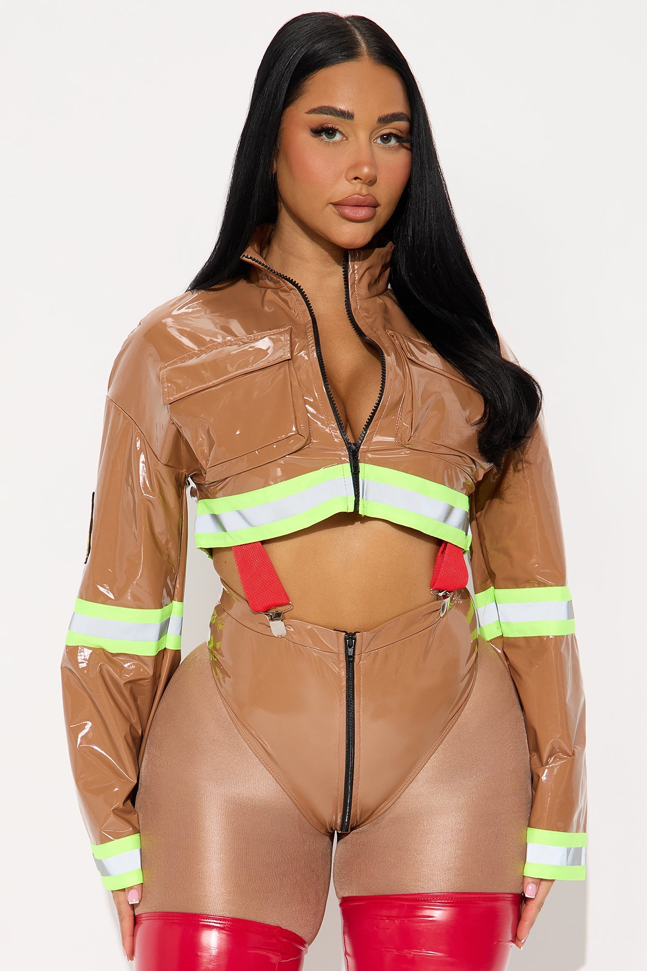 Blazin' Hot 5 Piece Costume Set - Tan/Multi