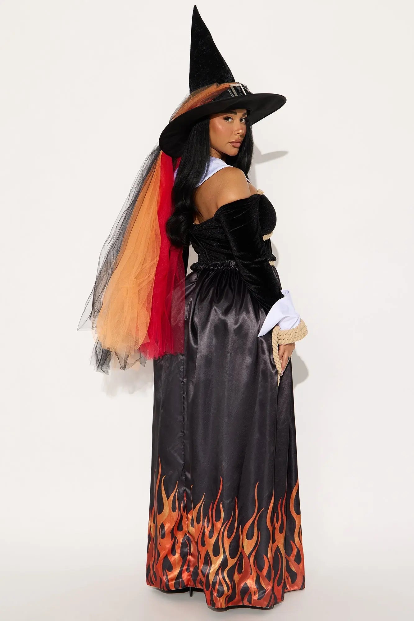 Hellfire Witch 3 Piece Costume Set - Black/combo 