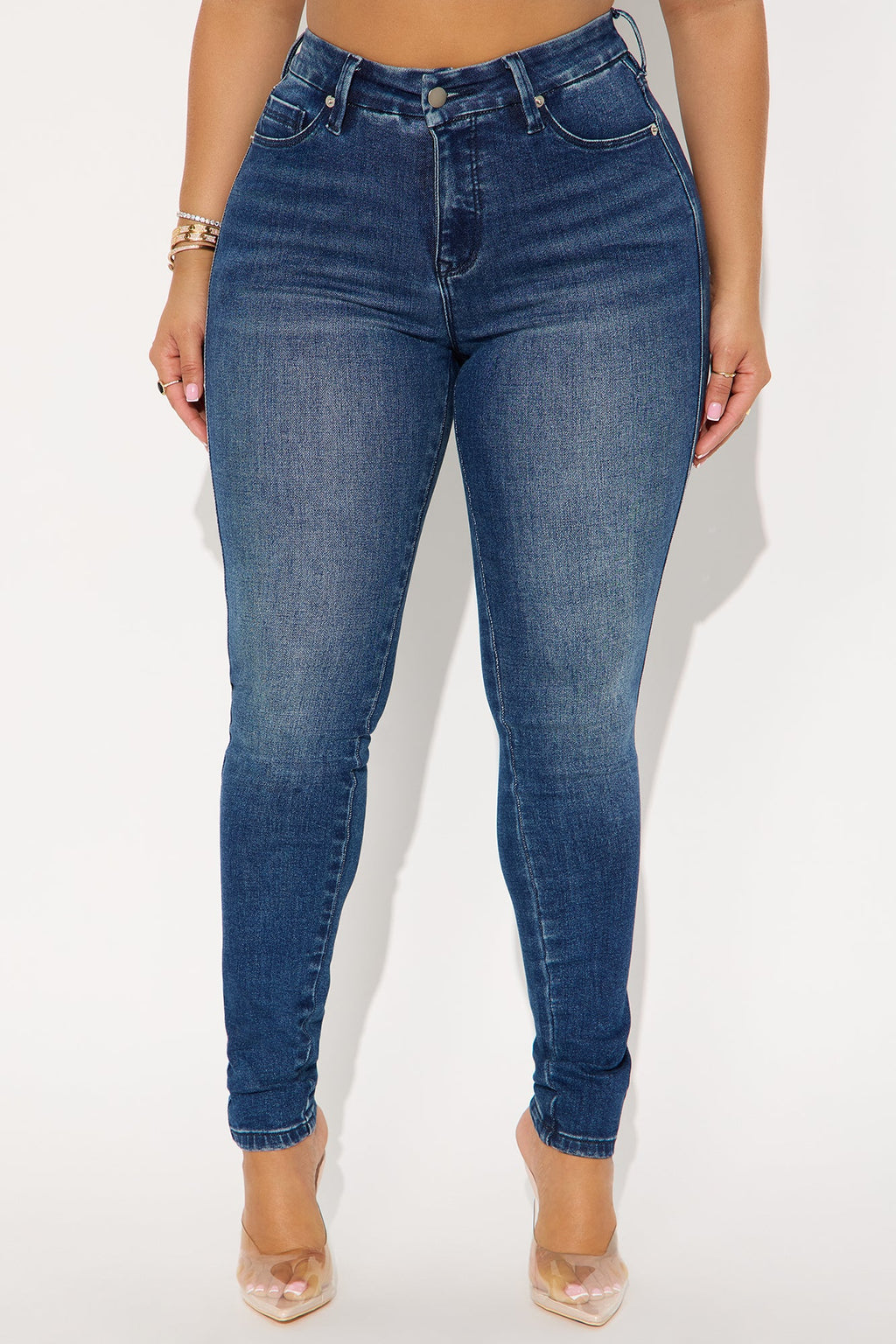 Hold You In Compression Skinny Jean - Dark Denim