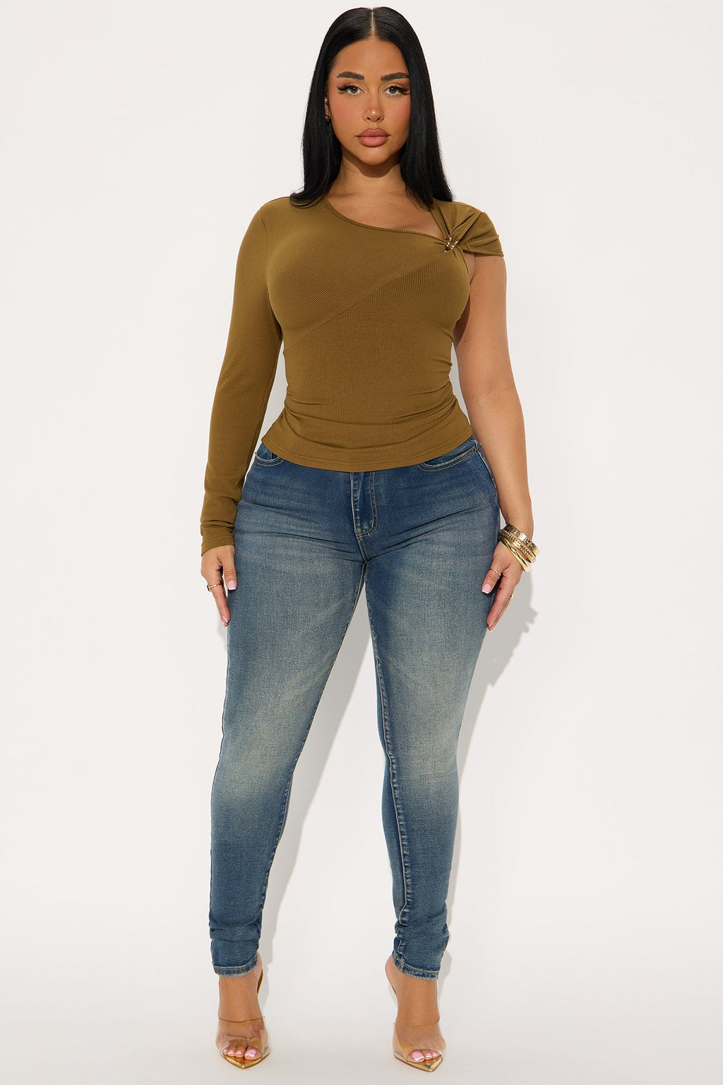 Take You There Tinted Skinny Jean - Vintage Wash