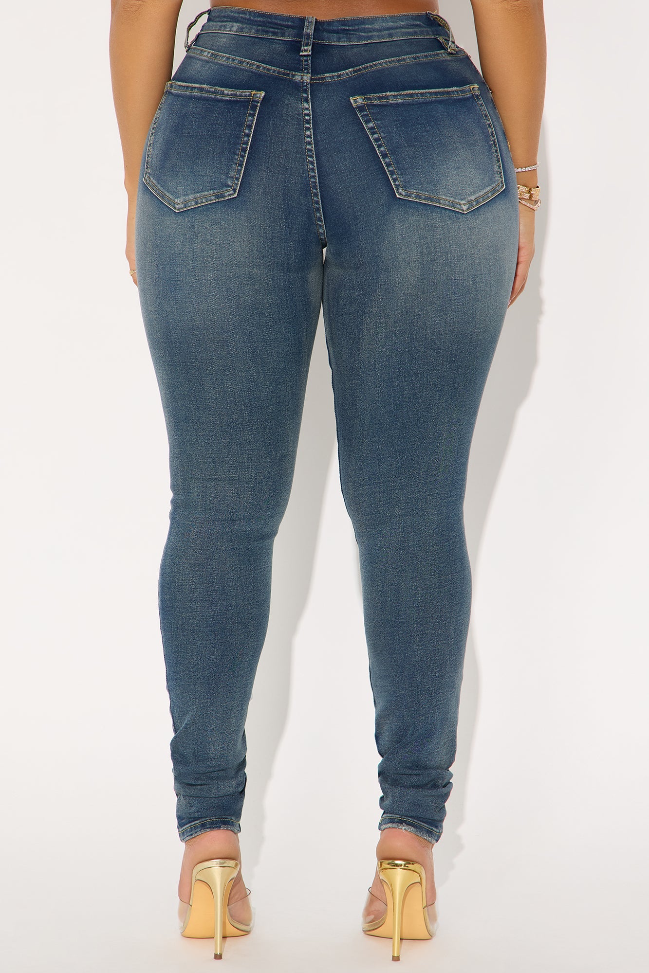 Take You There Tinted Skinny Jean - Vintage Wash