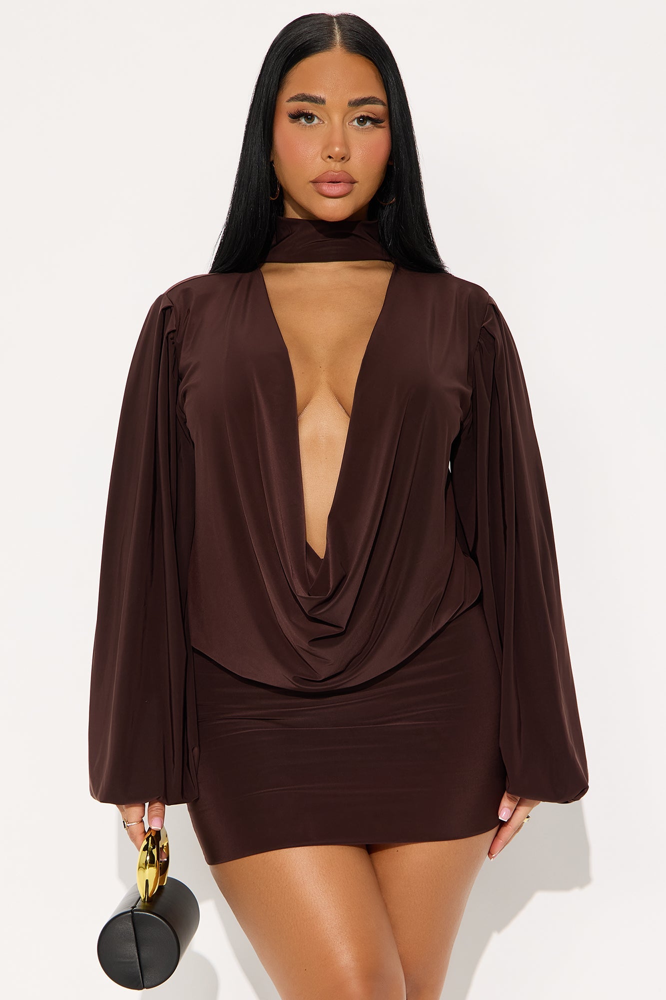 Second Chances Mini Skirt Set - Chocolate