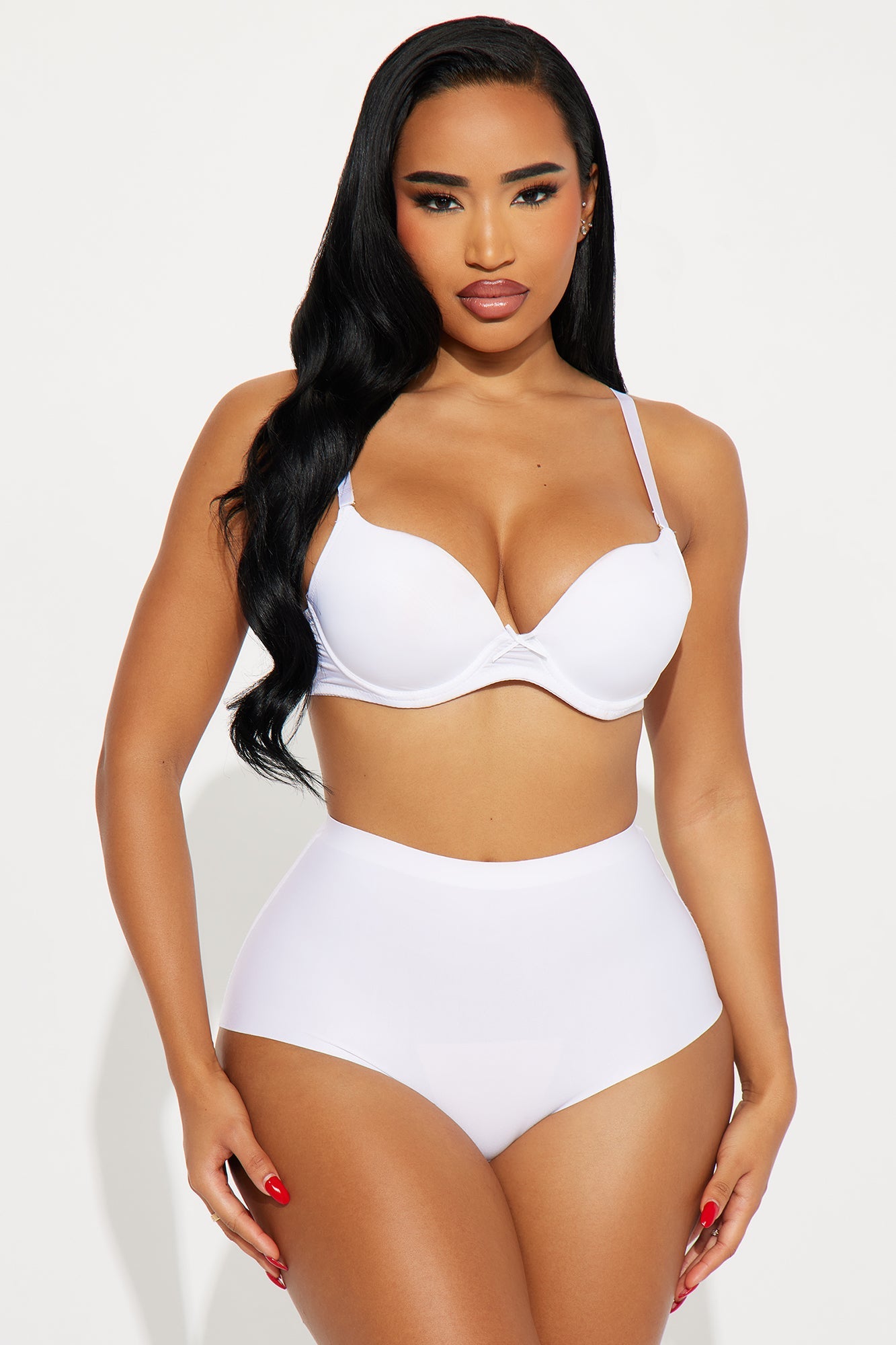 Keep It Tight Microfiber High Waist Light Compression Shaping Brief - White
