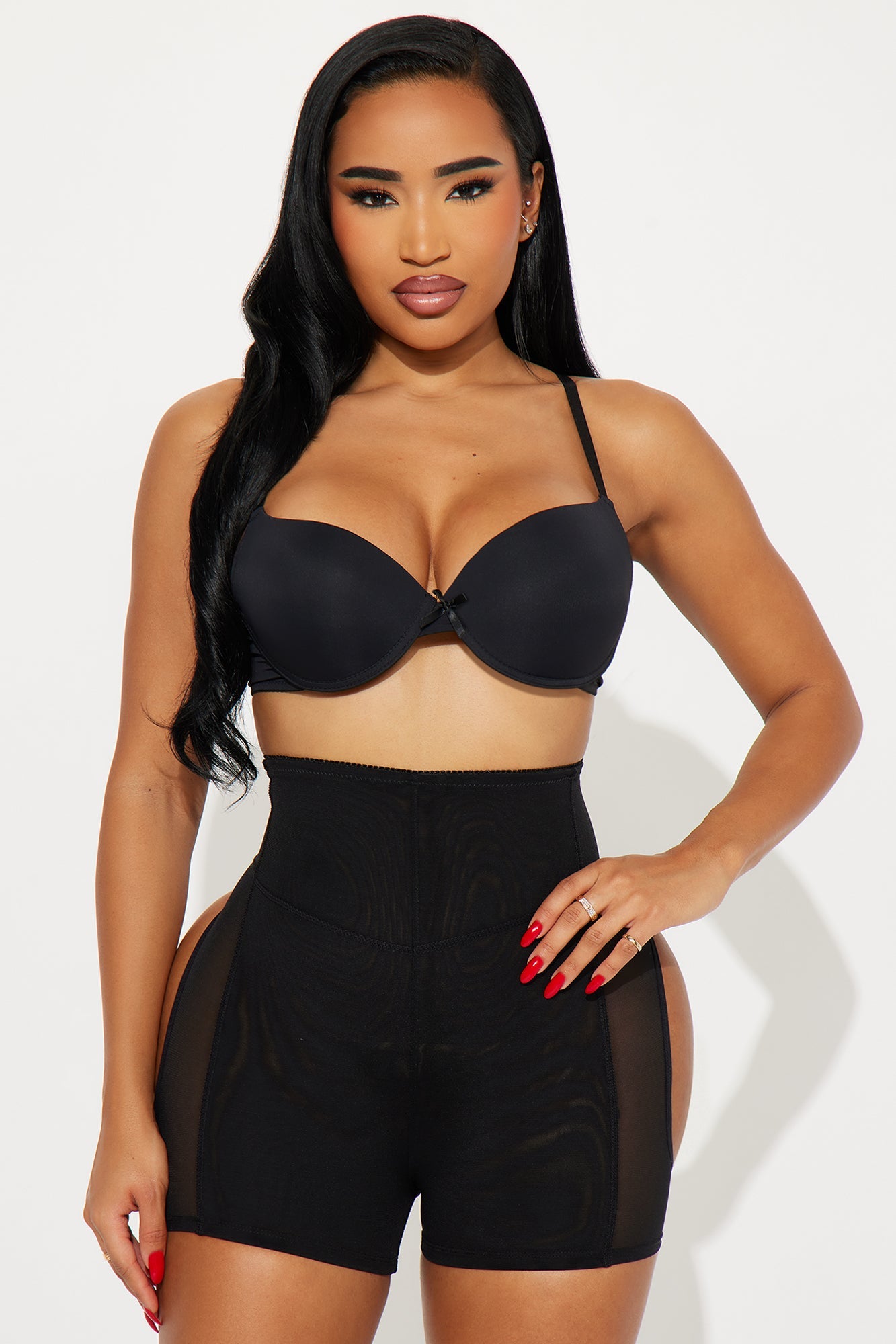 High Waist Butt Lifter Shapewear Short - Black