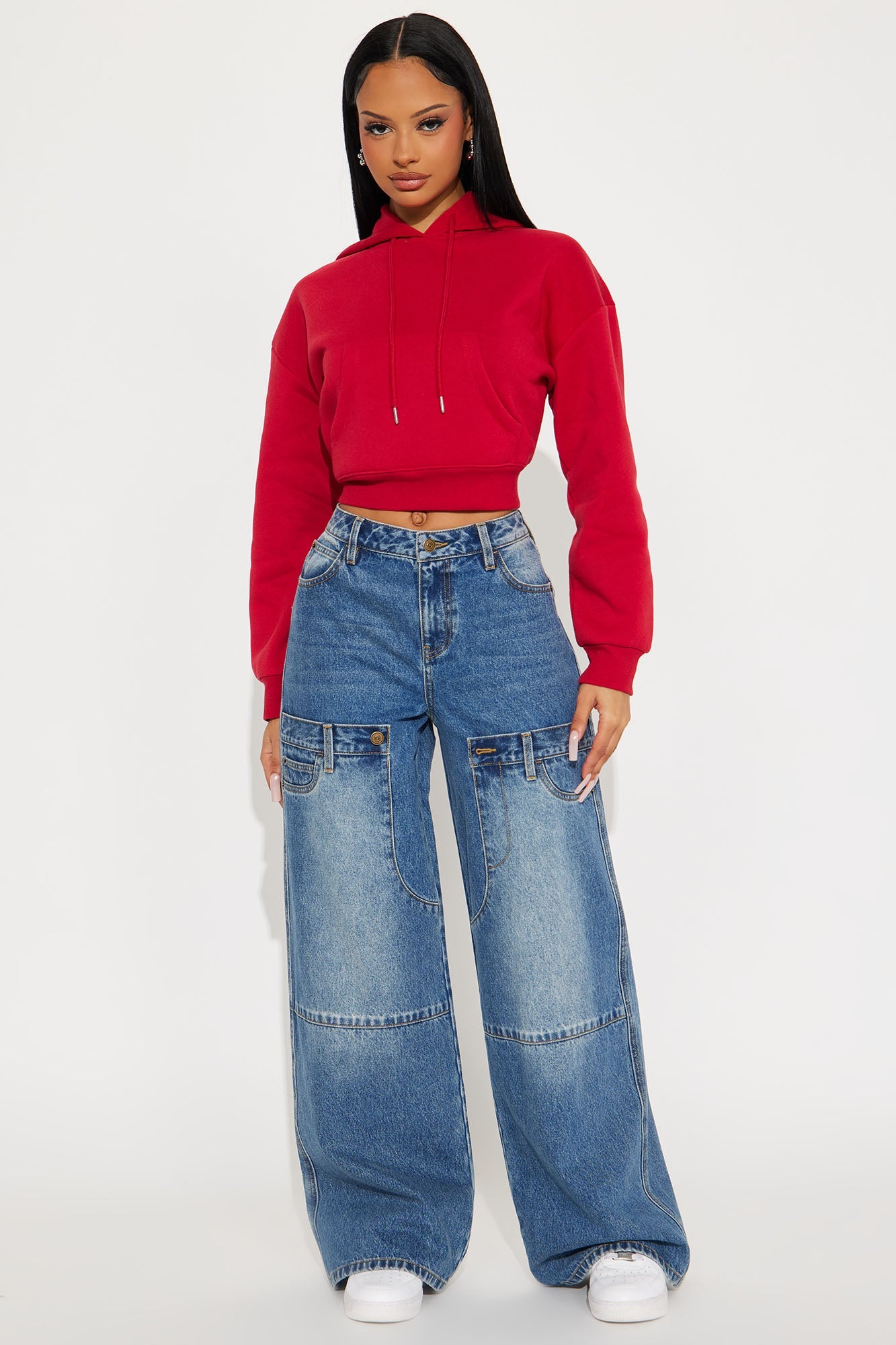 Double Date Wide Leg Jeans - Medium Wash
