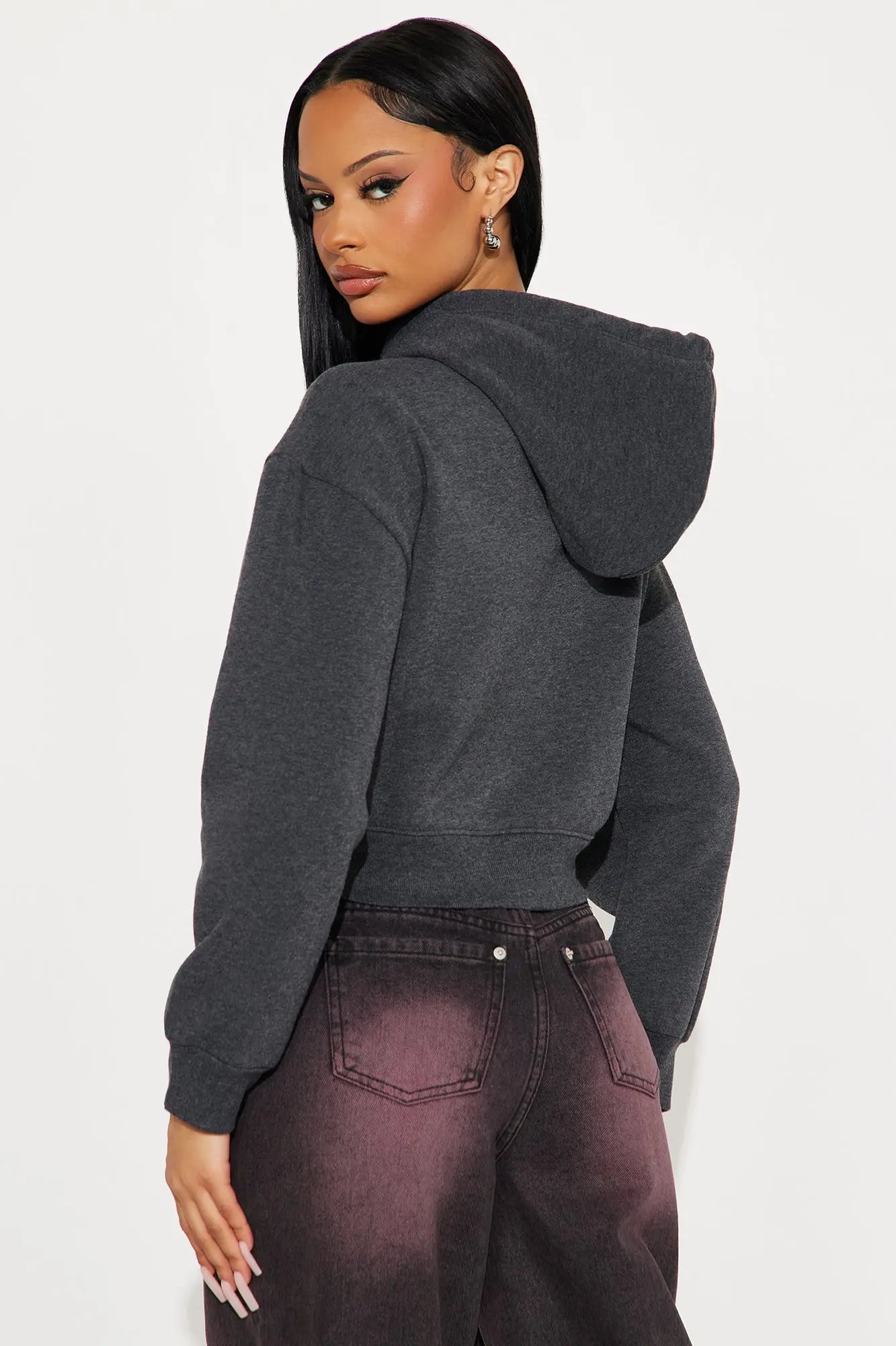 Candice Lounge Hoodie - Charcoal 