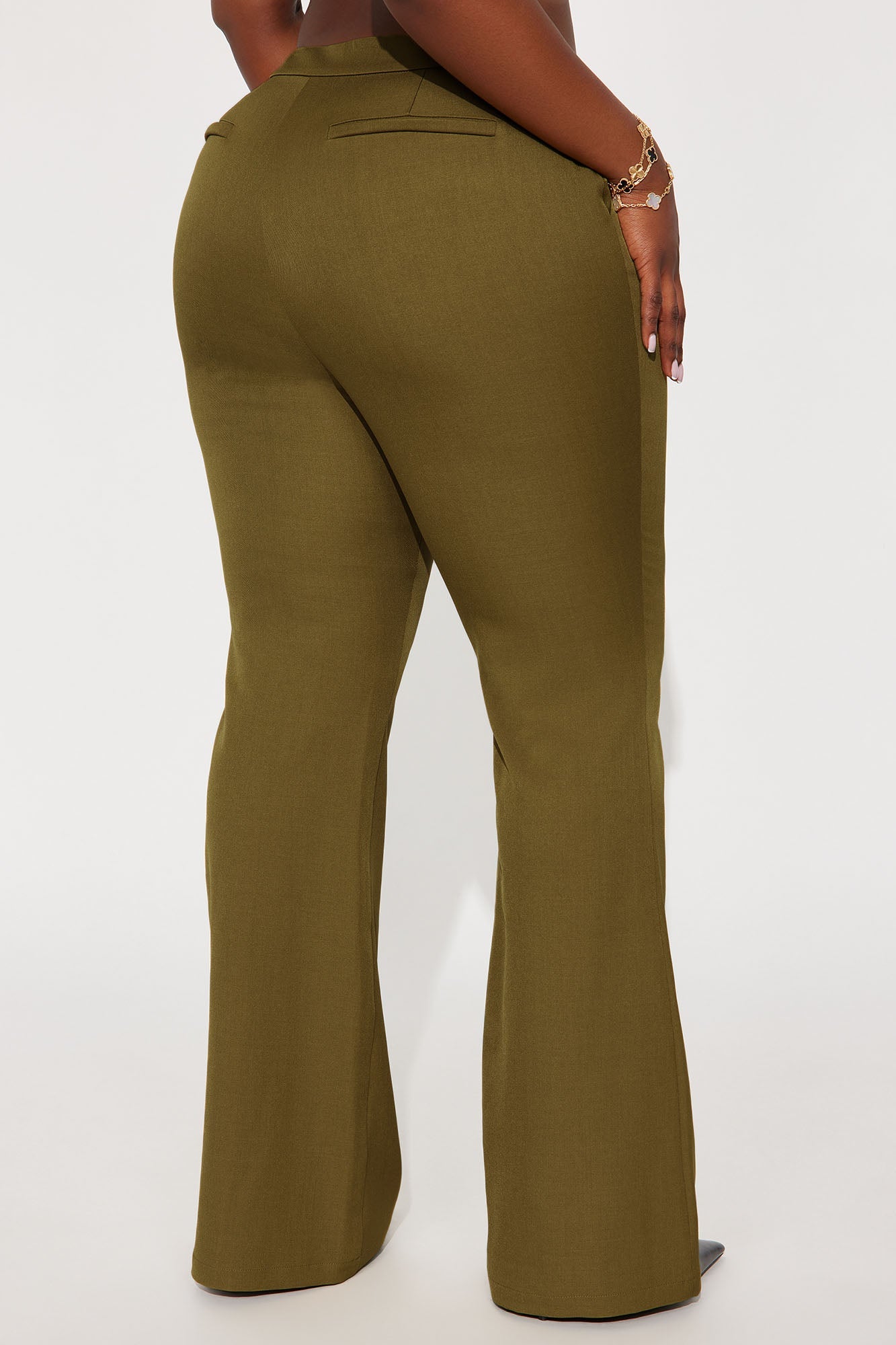 Octavia Flare Trouser Pant 33″ - Chartreuse