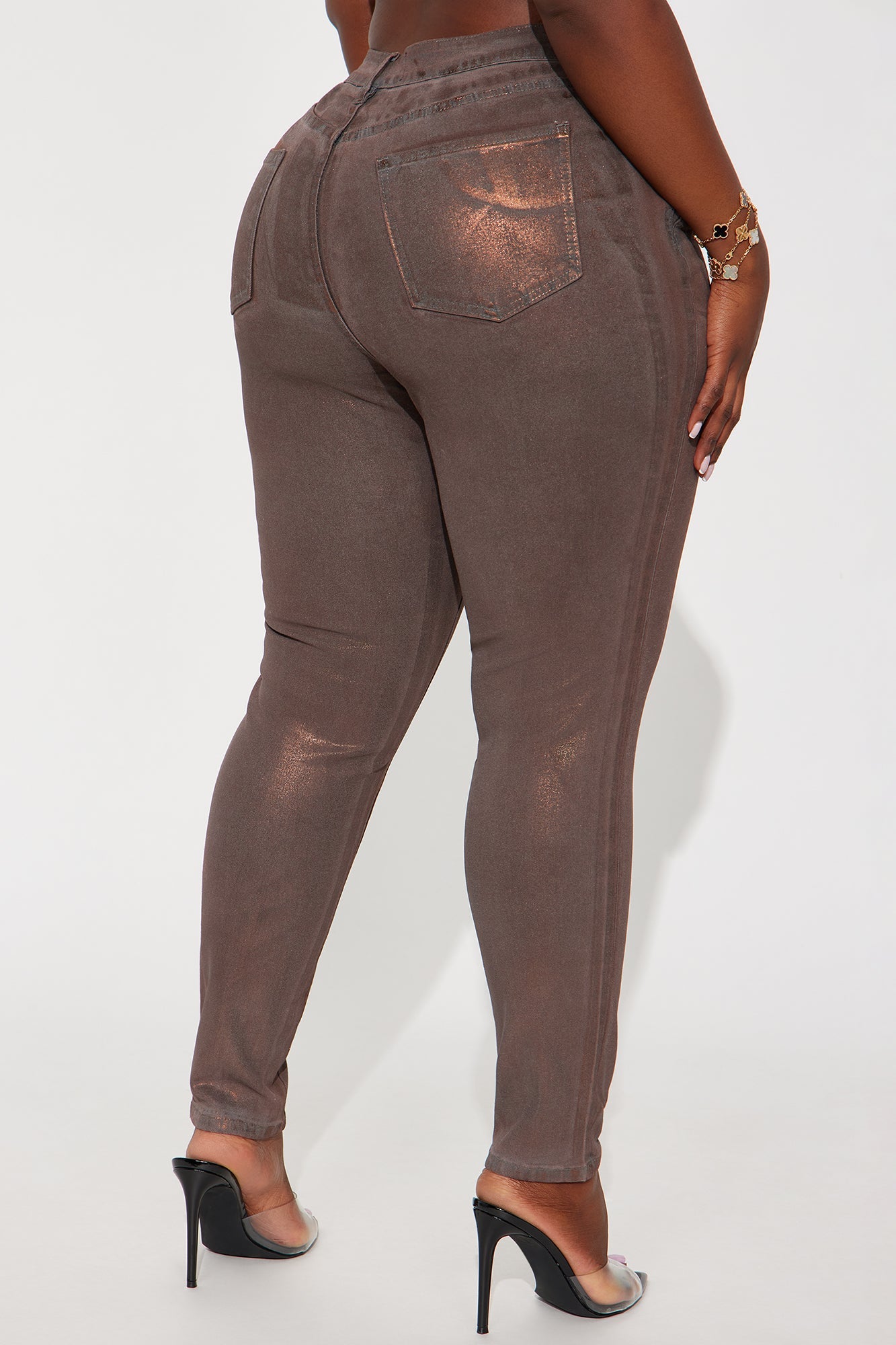 Shine My Light Skinny Jean - Brown