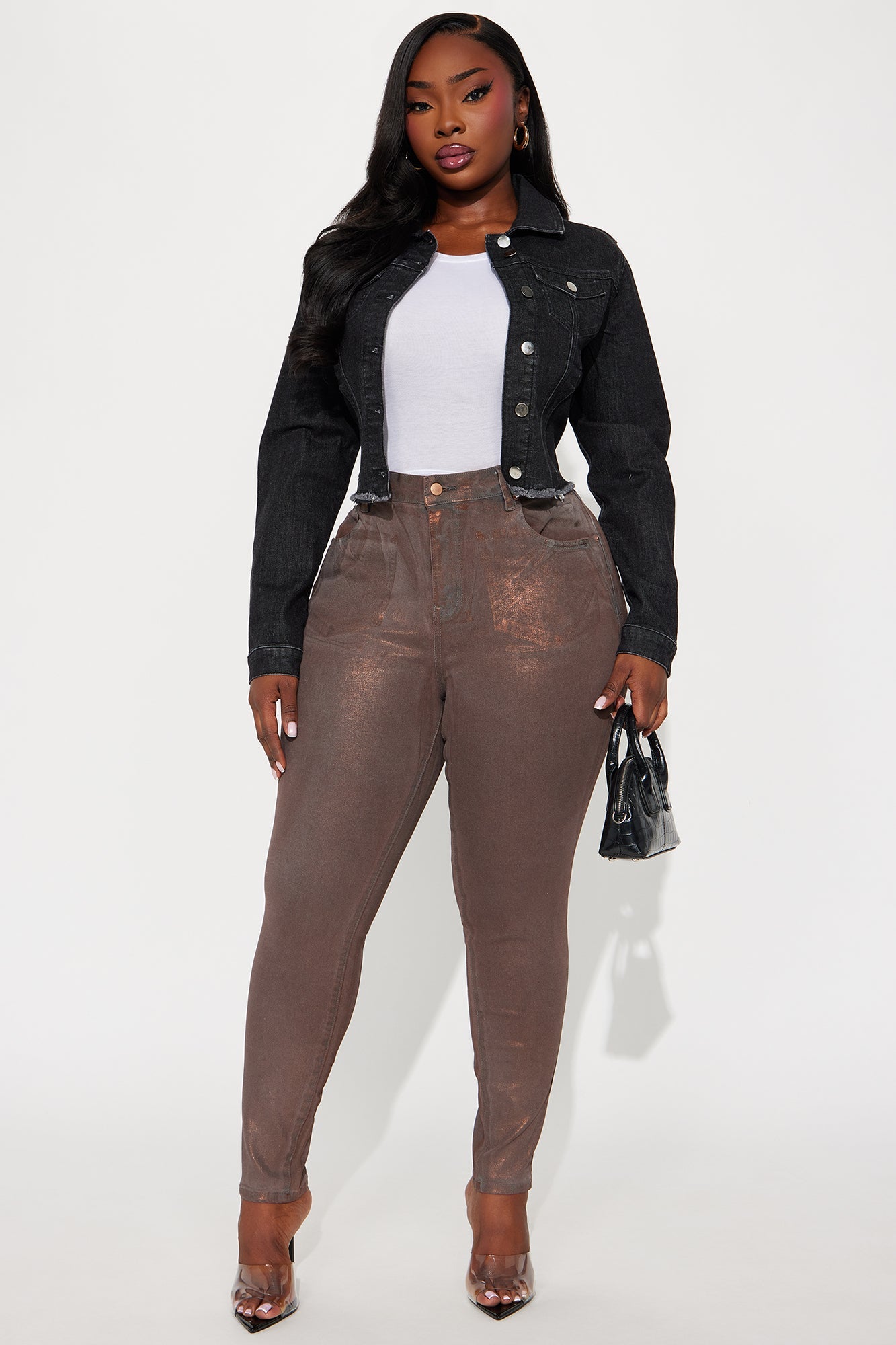 Shine My Light Skinny Jean - Brown