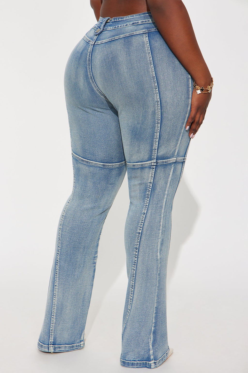 Jaw Dropper Low Rise Bootcut Jeans - Medium Wash