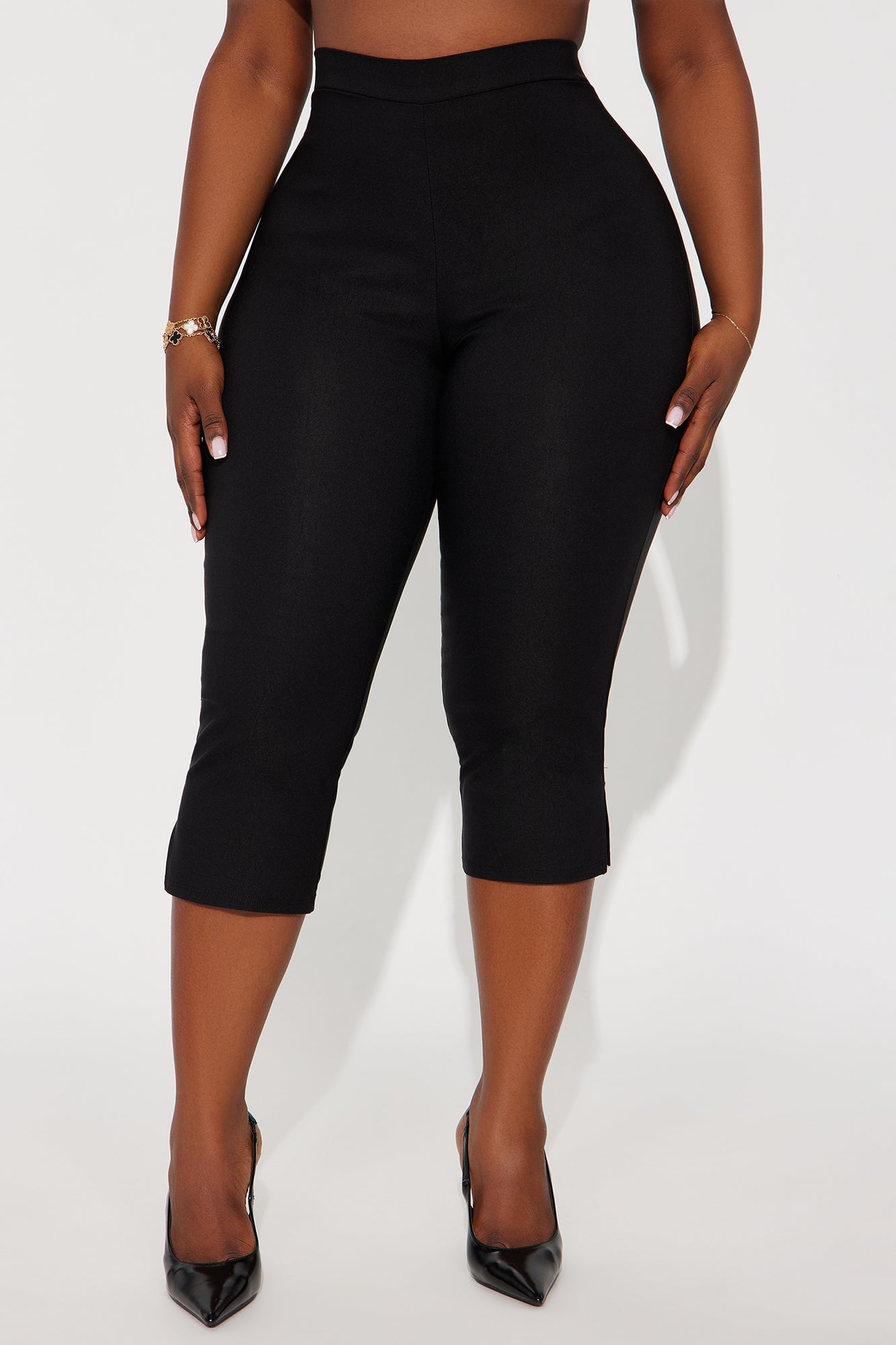 Natalia Millennium Capri Skinny Pant 20″ - Black
