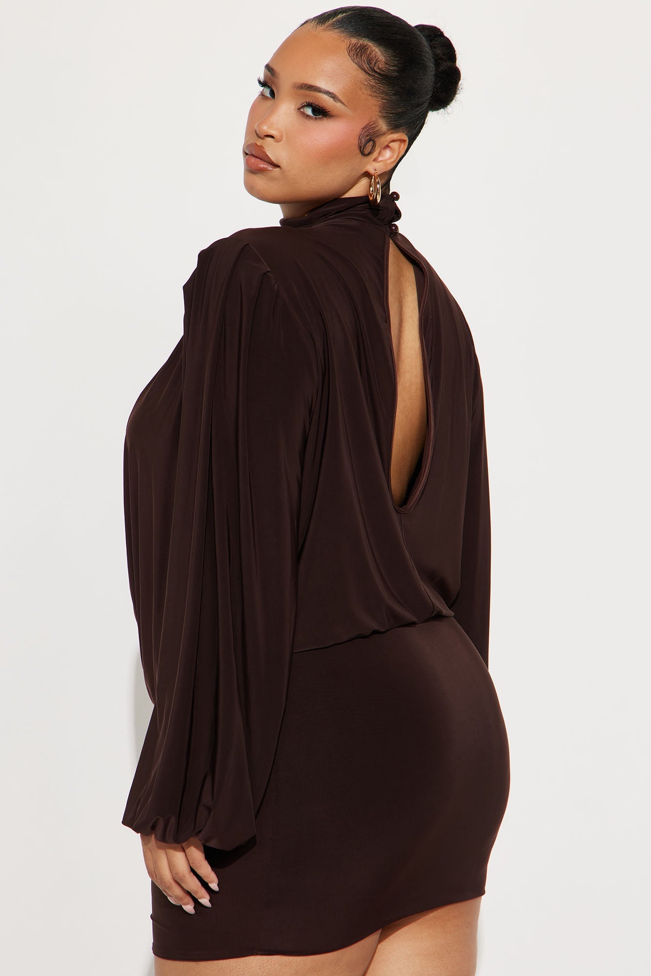 Second Chances Mini Skirt Set - Chocolate