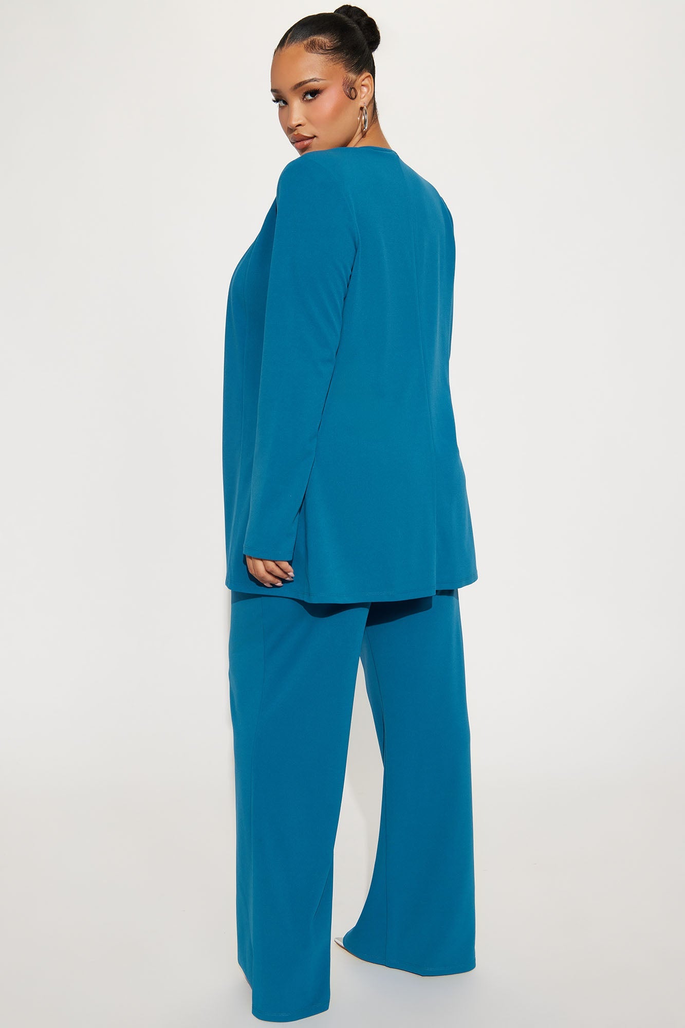 Payin' It Forward Wide Leg Pant Set - Teal