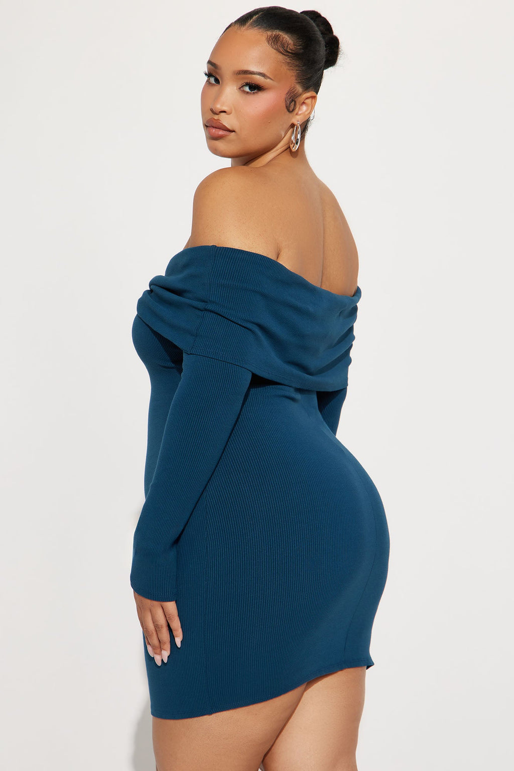Nadia Snatched Mini Dress - Teal